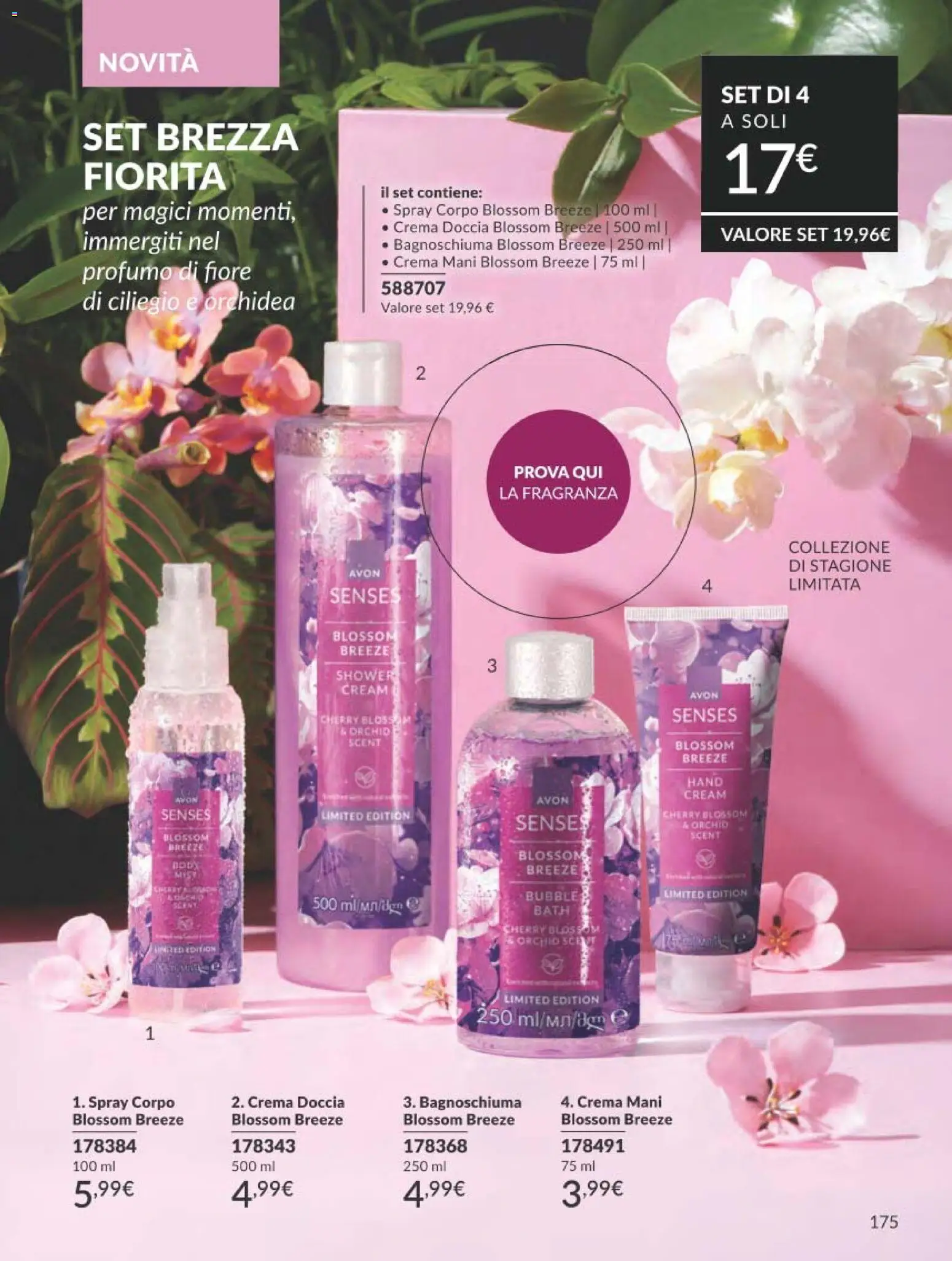 Volantino Avon del 01.03.2026 | Pagina: 175 | Prodotti: Crema, Doccia, Profumo, Fragranza