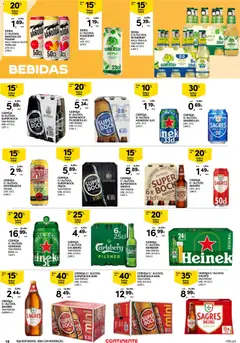 Pré-visualização CERVEJA C/ÁLCOOL SAGRES, Lata.: 50 CL válido de 16.04.2026 | Página: 18 | Produtos: Super bock, Maça, Cerveja, Somersby