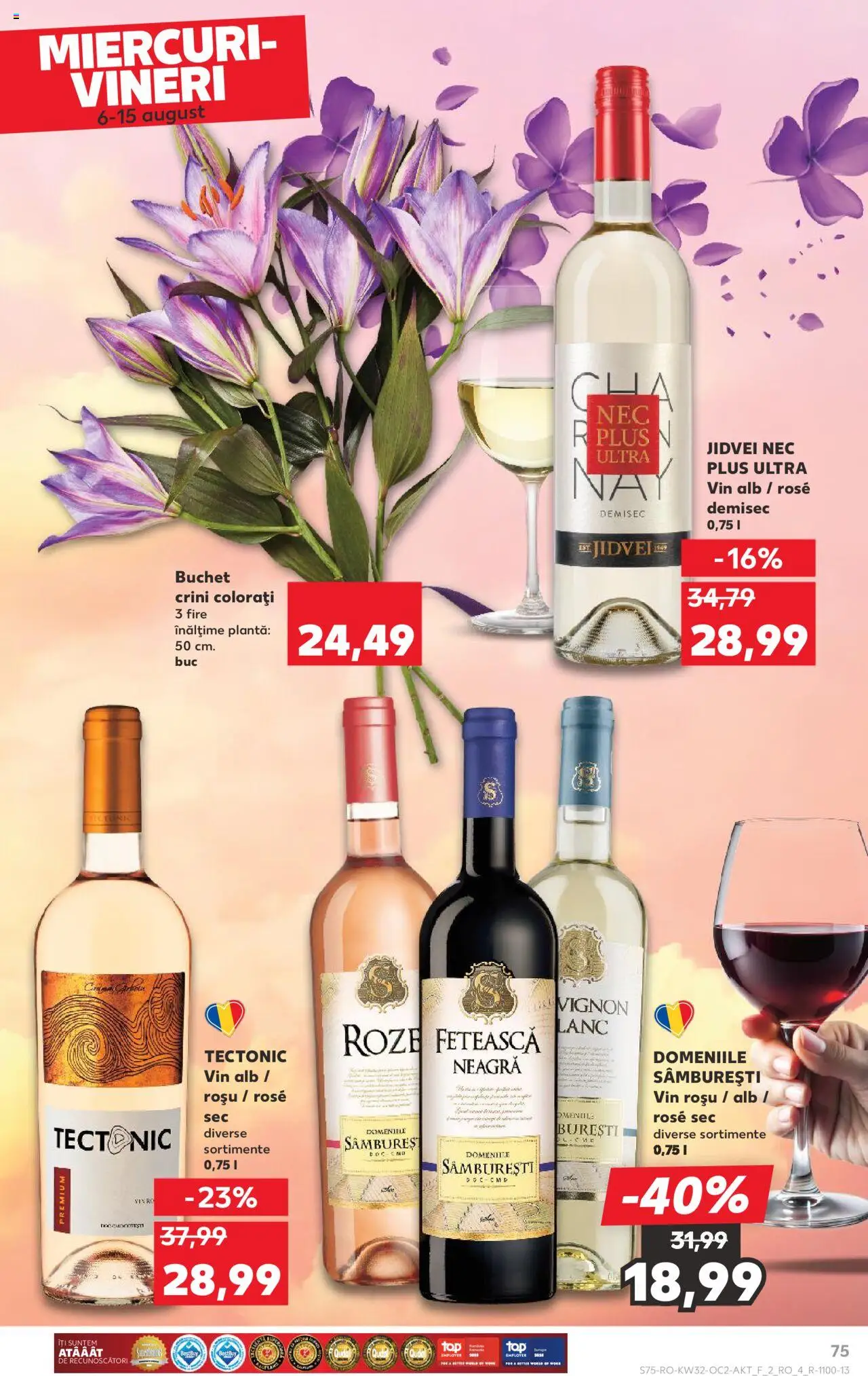 Catalog Kaufland - Tulcea – valabil de la 06.08.2025 | Pagină: 75 | Produse: Vin