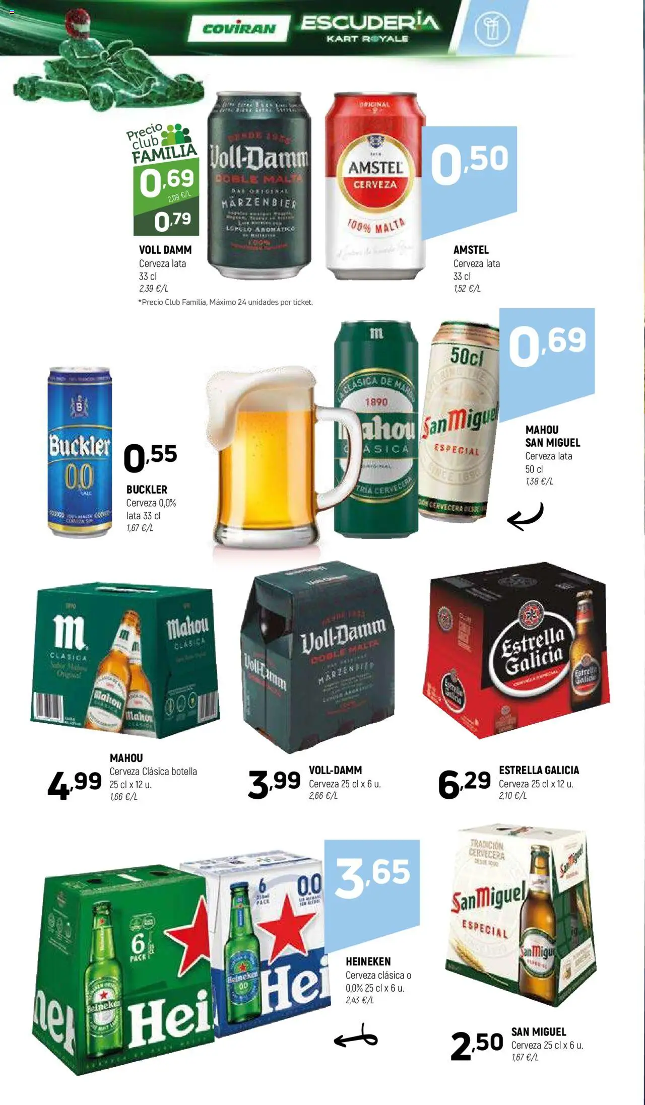 Coviran ofertas │ válido desde el 07.10.2025 | Página: 16 | Productos: Cerveza, Σπανάκι