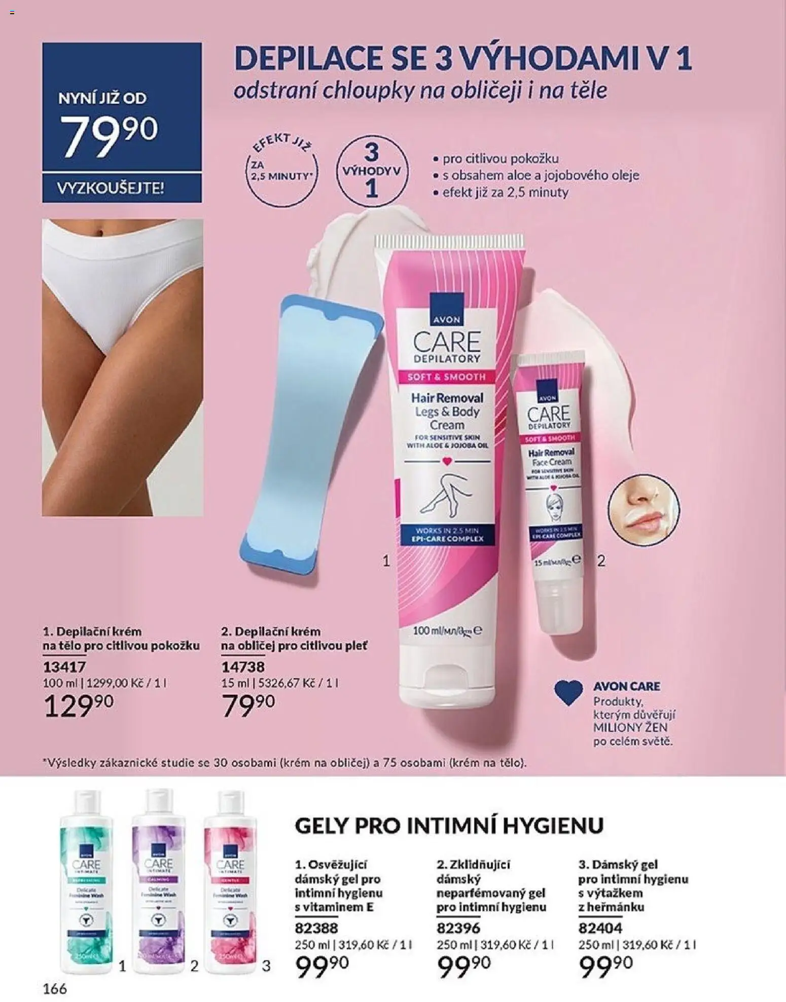 Avon katalog 1/2026 od 01.01.2026 | Strana: 166 | Produkty: Depilační krém, Oleje, Krém, Body