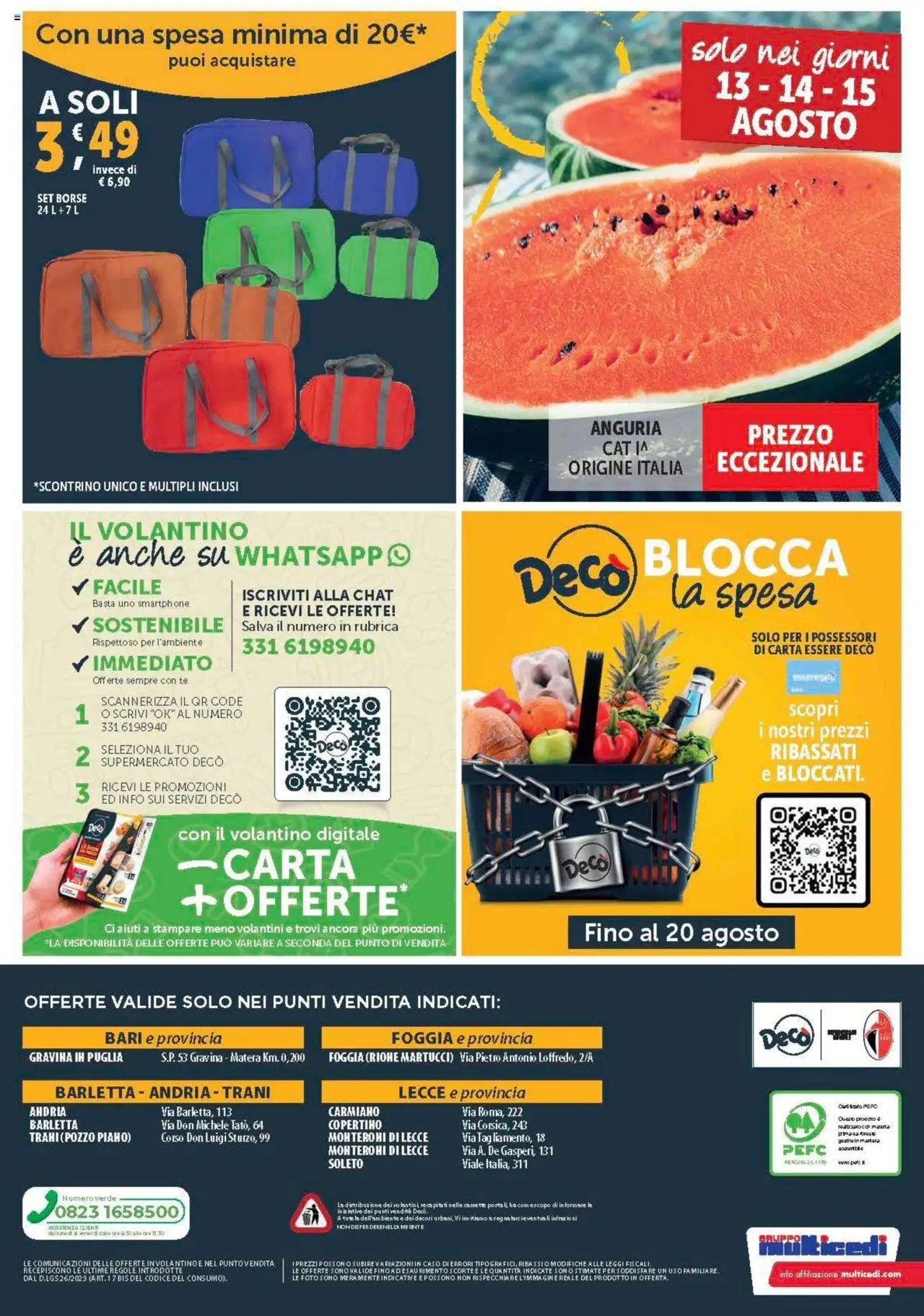 Volantino Decò del 08.08.2025 | Pagina: 20 | Prodotti: Tè, Anguria, Smartphone