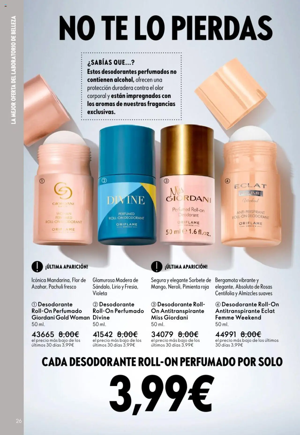 Oriflame - Catálogo Campaña 13 │ válido desde el 14.09.2025 | Página: 26 | Productos: Desodorante, Antitranspirante, Té