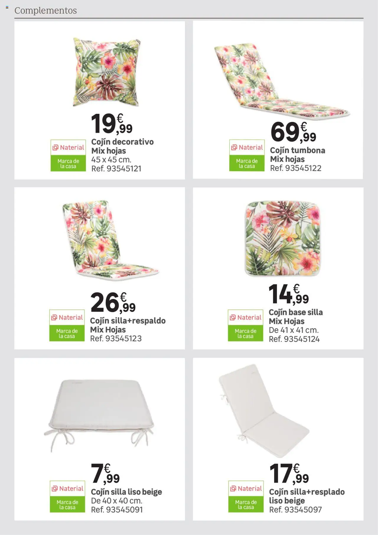 Leroy Merlin catálogo │ válido desde el 25.03.2025 | Página: 190 | Productos: Tumbona, Cojín, Silla