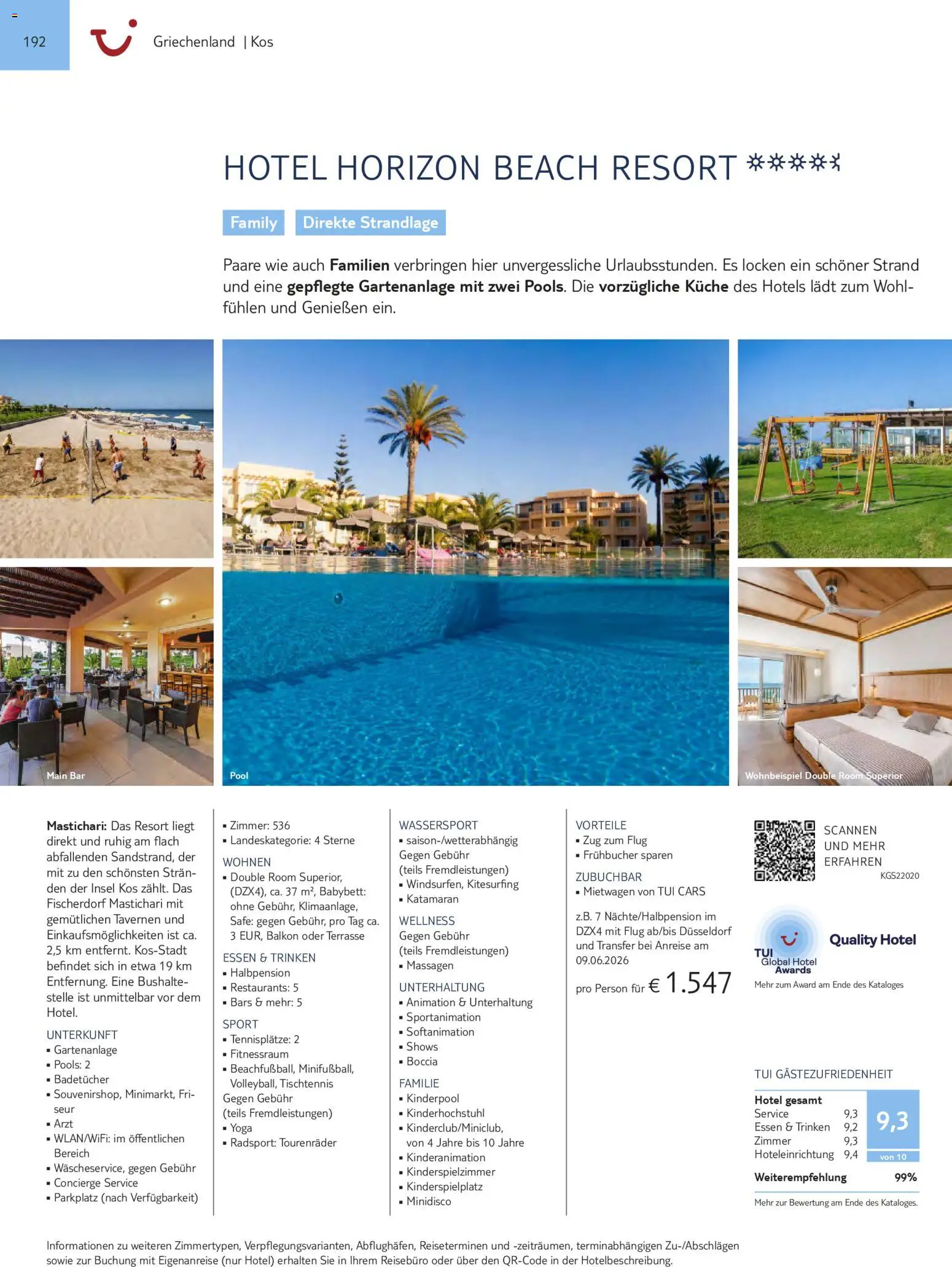 TUI Prospekt Südeuropa & Nordafrika 2026/27 – gültig ab 03.03.2026 | Seite: 192 | Produkte: Babybett, Küche