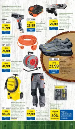 Tesco leták platný od 03.03.2026 | Strana: 17 | Produkty: Náradie, Vŕtačka, Tlakový čistič, Uhlová brúska
