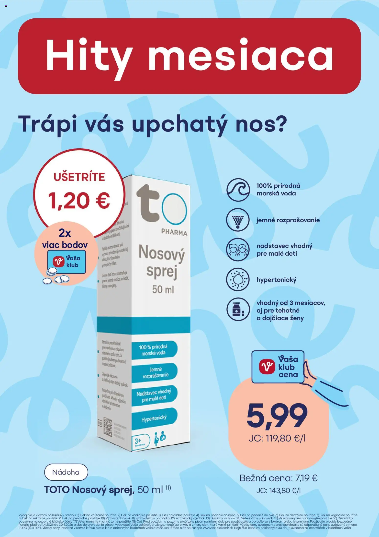 Nové Vaša lekáreň akcie – leták je platný od 01.04.2026 | Strana: 10