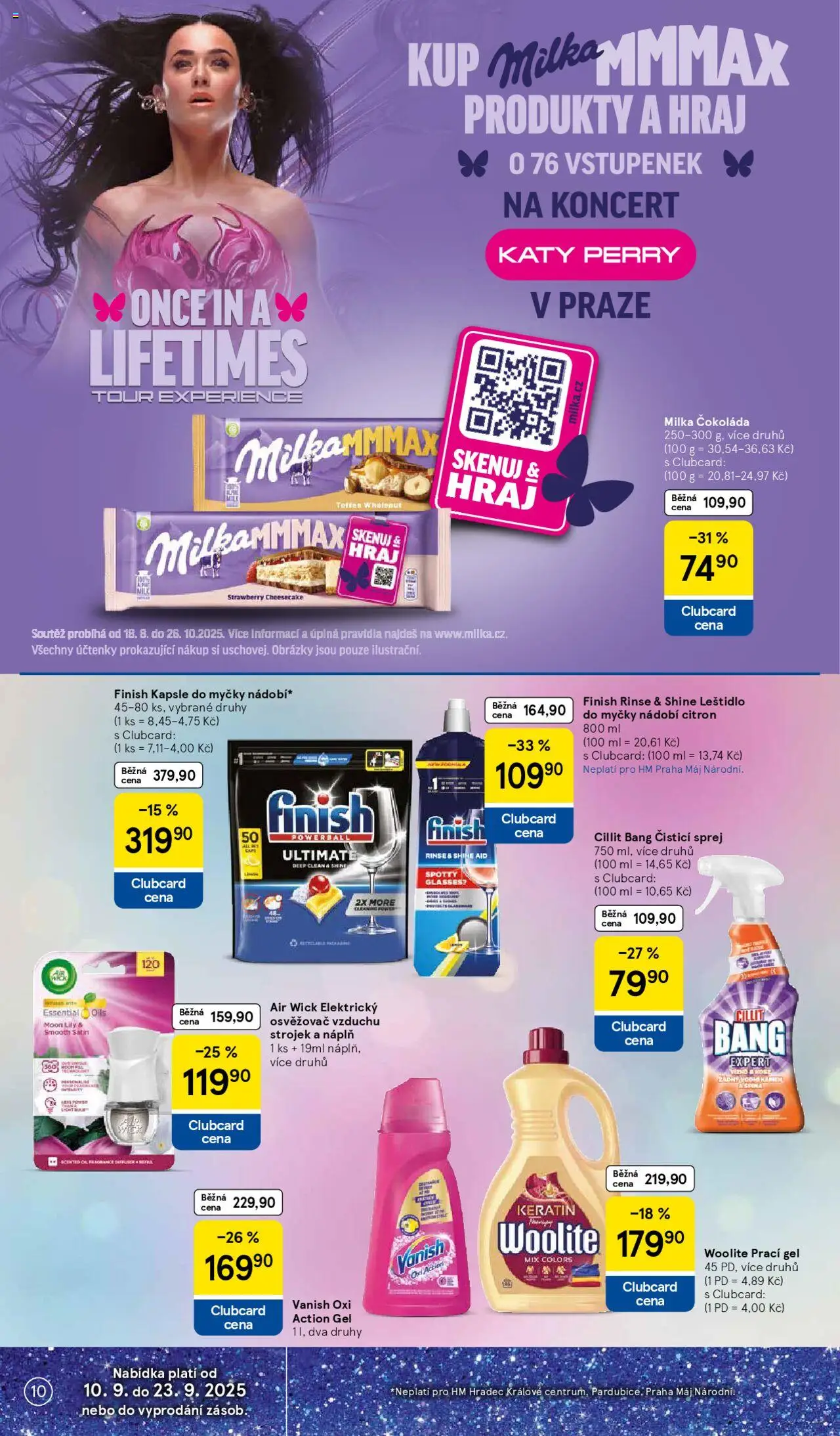 Tesco leták - Hypermarket od 17.09.2025 | Strana: 10 | Produkty: Finish, Prací gel, Kapsle, Citron