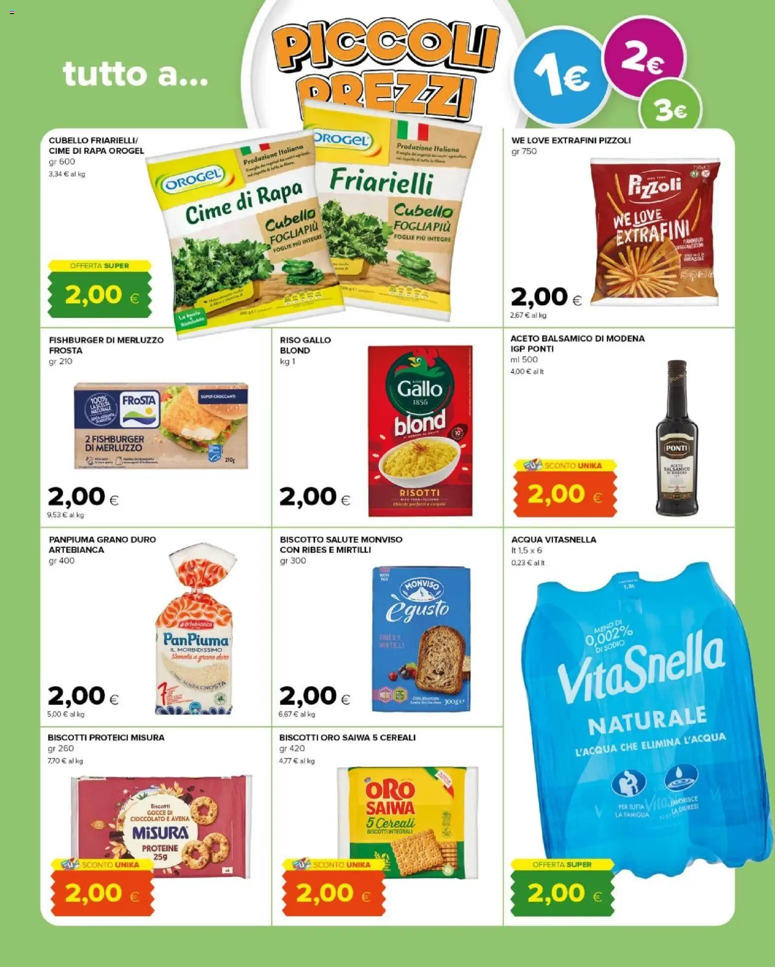 Volantino Tigre del 22.04.2026 | Pagina: 9 | Prodotti: Merluzzo, Cereali, Mirtilli, Aceto