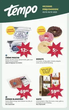Tempo - erbjudanden - Förhandsvisning av reklamblad från butik Tempo aktuell från 20.10.2025