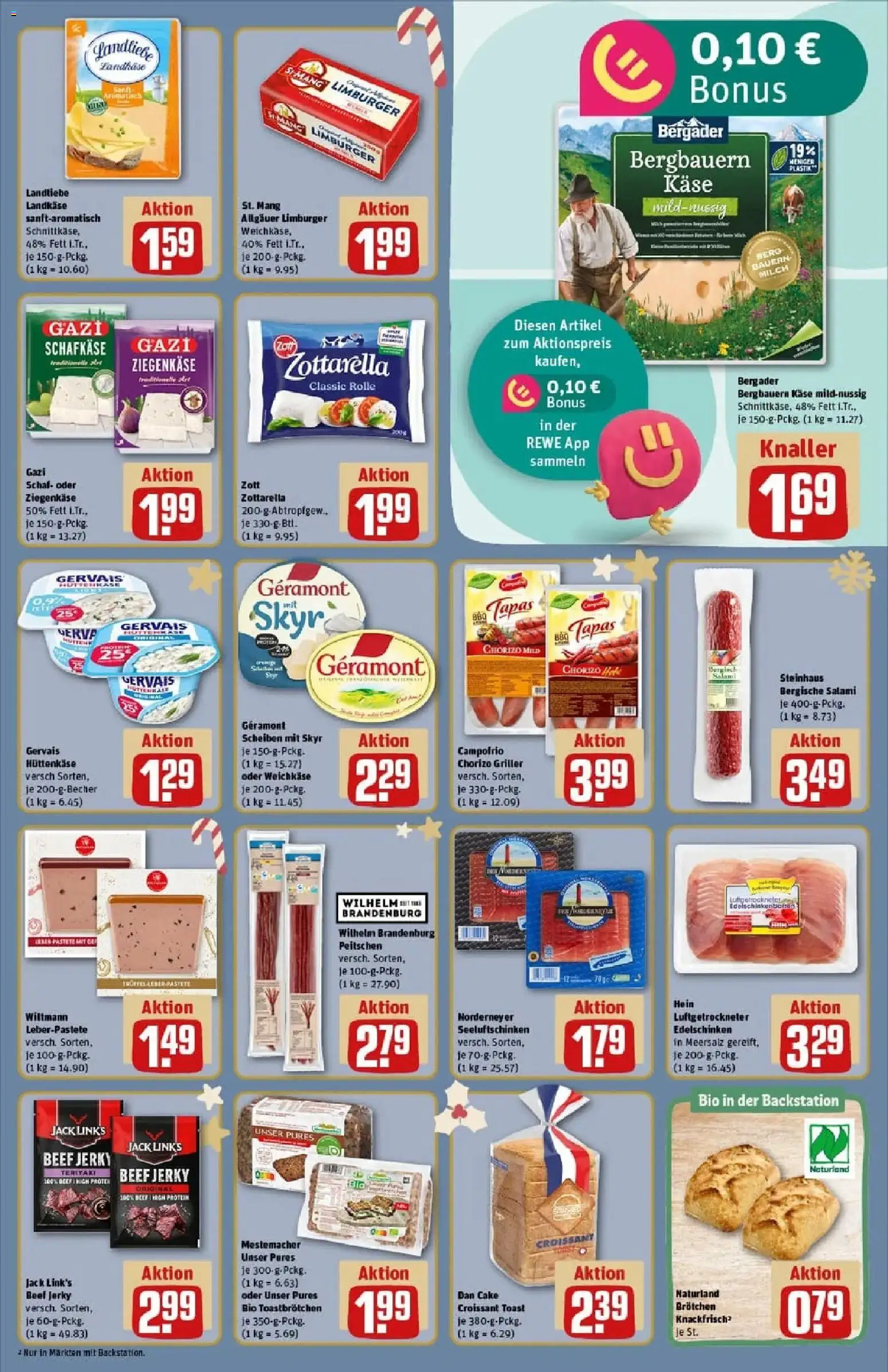 Rewe prospekt Neuwied / Irlich	 – gültig ab 23.11.2025 | Seite: 13 | Produkte: Geramont, Toast, Croissant, Hüttenkäse