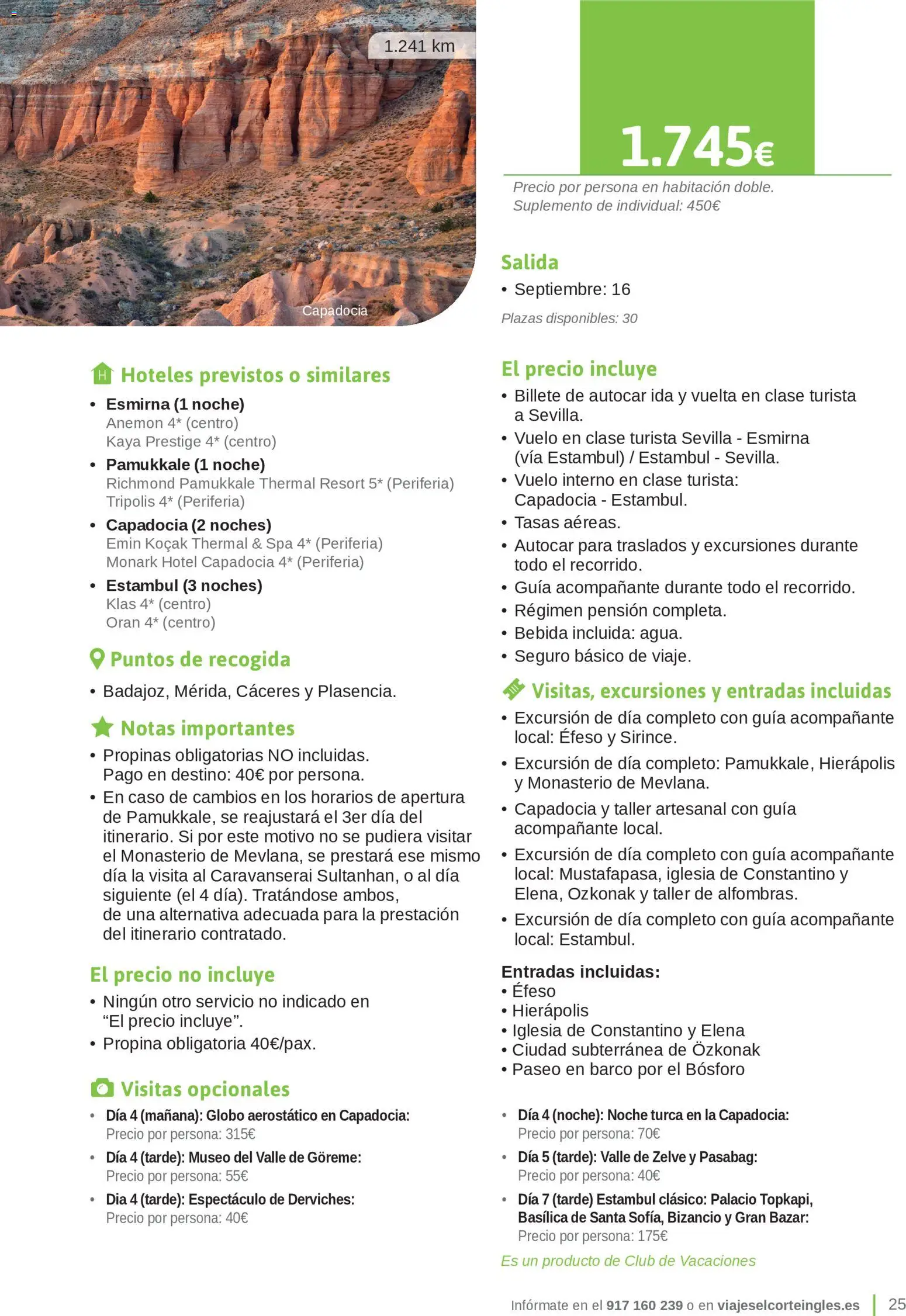 Viajes El Corte Inglés Junta de Extremadura │ válido desde el 01.03.2026 | Página: 25