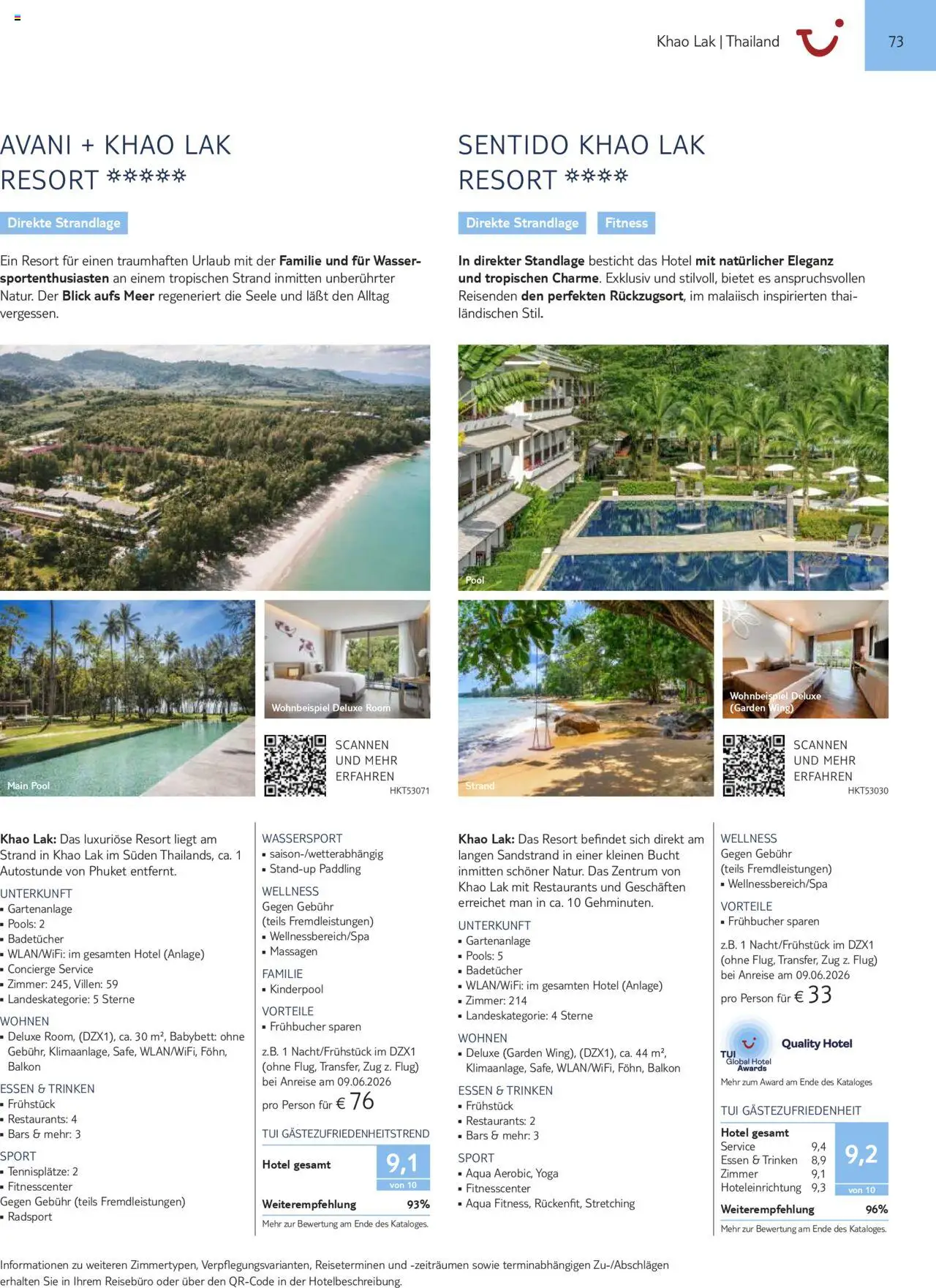 TUI Prospekt  Asien, Afrika, Orient & Indischer Ozean 2025/26 	 – gültig ab 01.11.2025 | Seite: 73 | Produkte: Babybett, Wasser