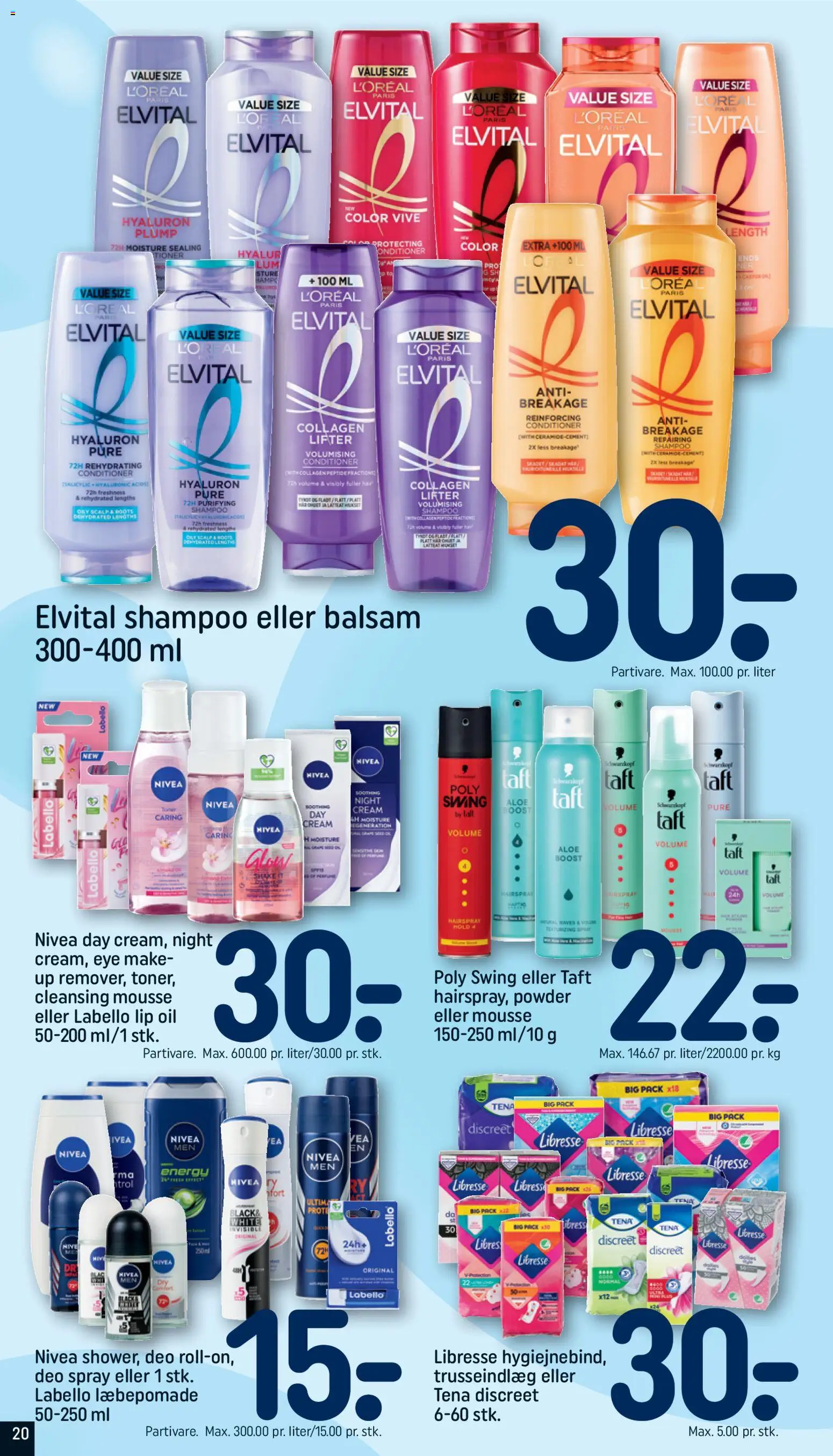 Rema 1000 tilbudsavis – gyldig fra 31.01.2026 | Side: 20 | Produkter: Shampoo, Balsam, Collagen