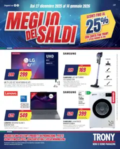 Anteprima del volantino Trony Trento catalogo valido a partire dal 27.12.2025