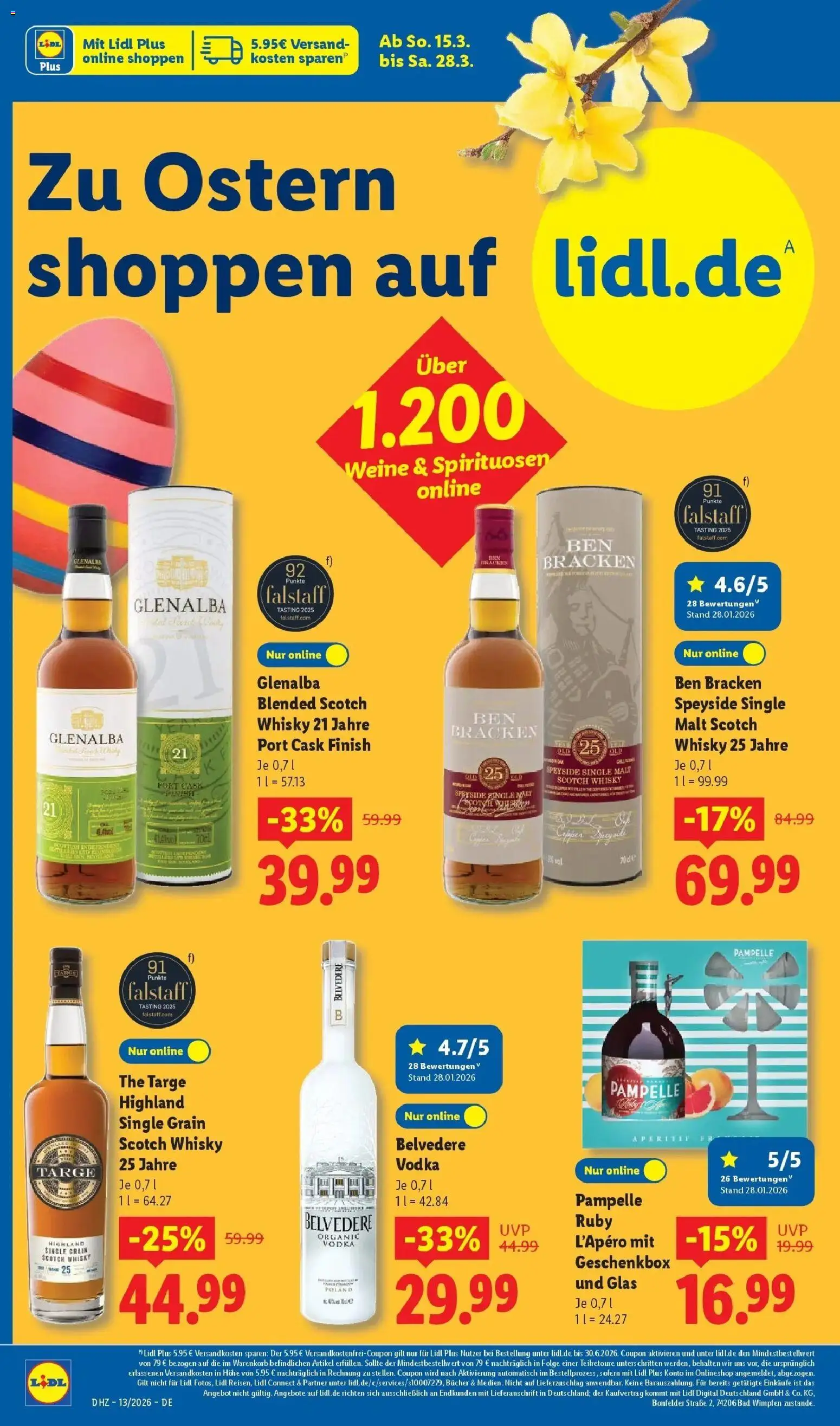 Lidl Prospekt Freudenstadt – gültig ab 23.03.2026 | Seite: 36 | Produkte: Whisky, Bad, Finish, Vodka