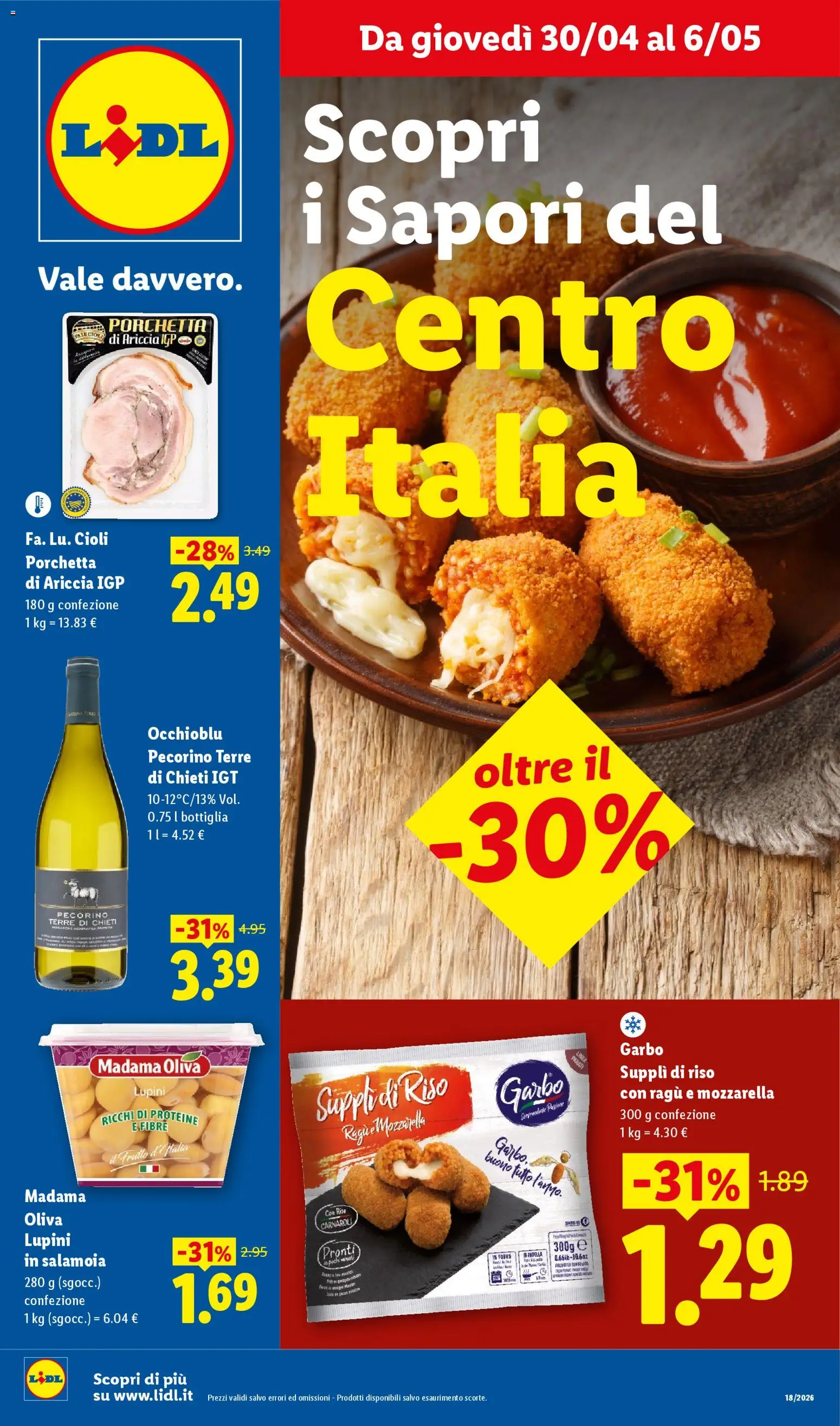 Volantino Lidl del 30.04.2026 | Pagina: 1