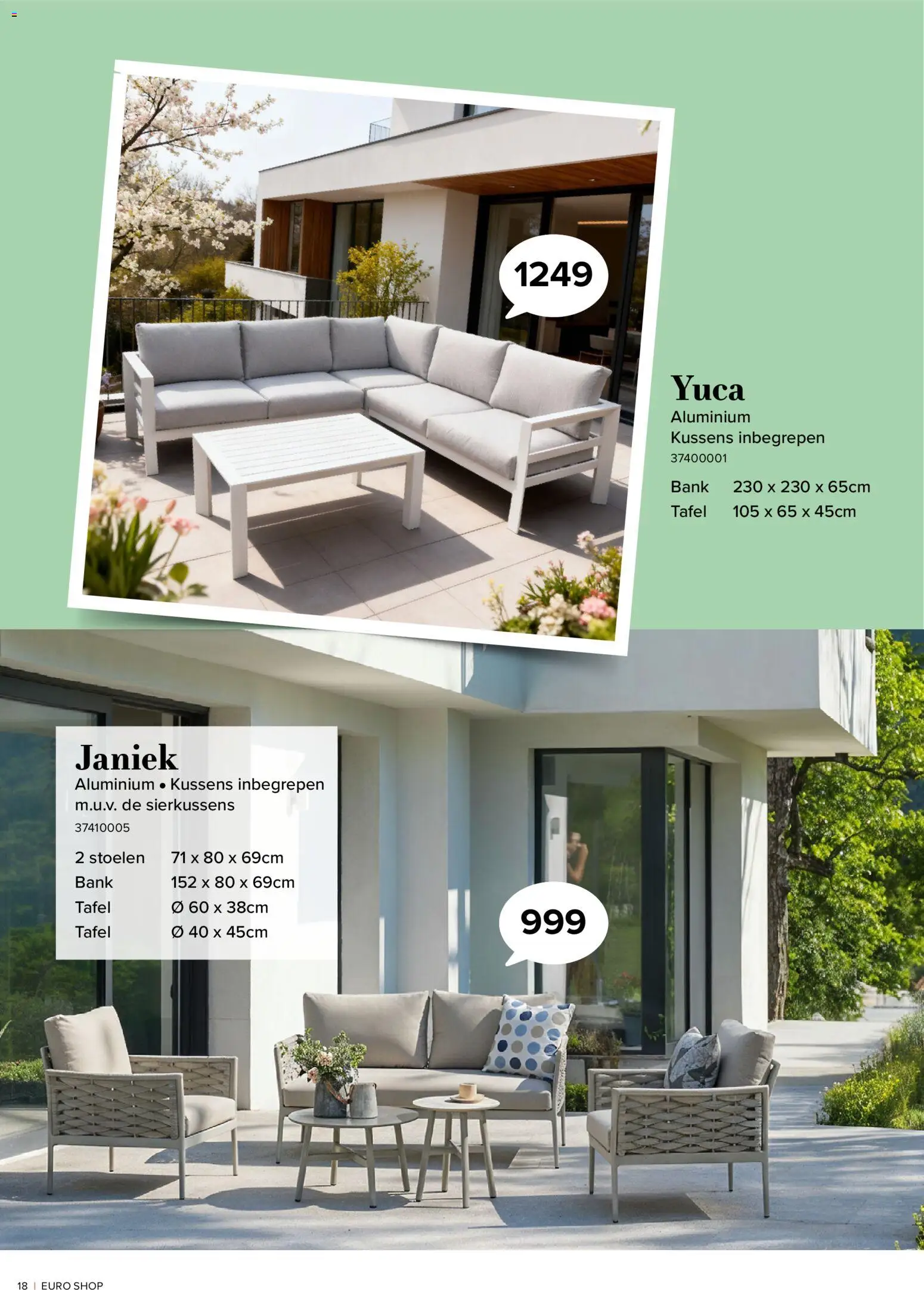 {H1} | Pagina: 18 | Producten: Kussens, Bank, Tafel