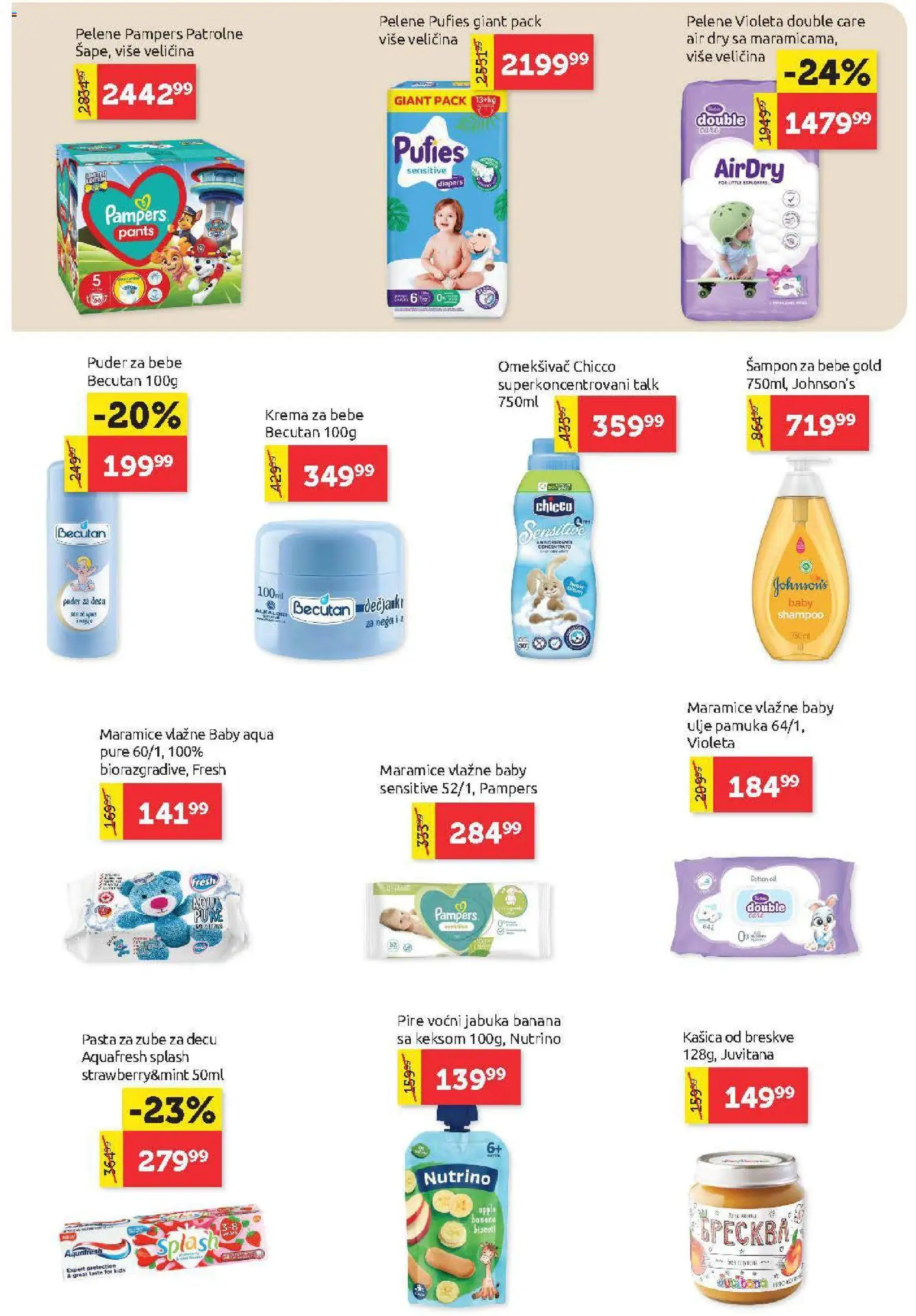 SuperVERO katalog - važi od 05.03.2026 | Strana: 22 | Proizvode: Pampers, Krema, Ulje, Pasta za zube