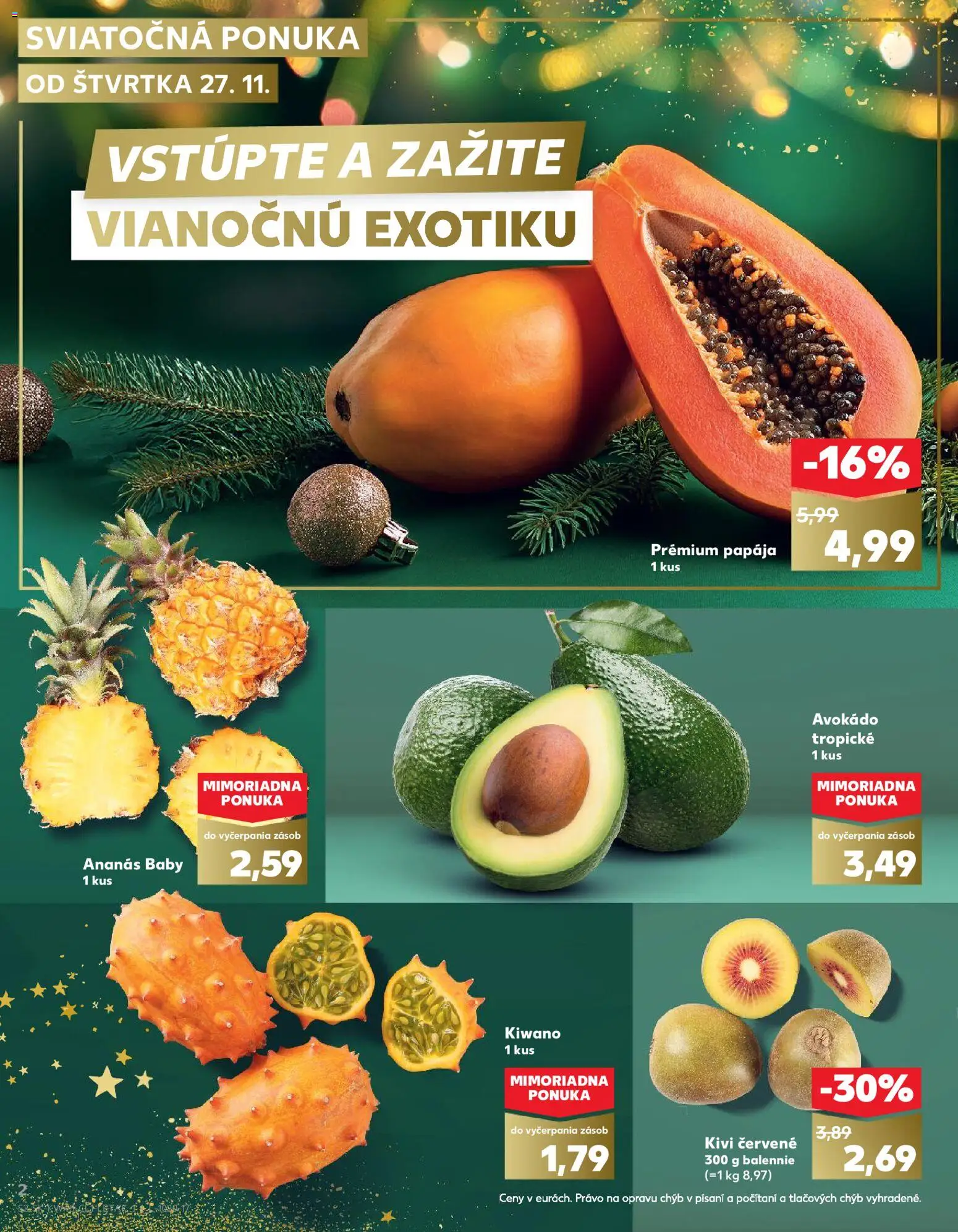 Kaufland SK akciós ujság - amely érvényes a következő dátumtól: 27.11.2025 | Oldal: 2