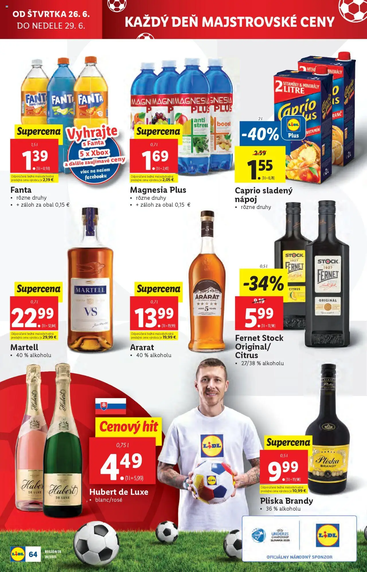 Lidl leták │ platný od 23.06.2025 | Strana: 80 | Produkty: Fernet, Mango, Xbox, Hubert de Luxe