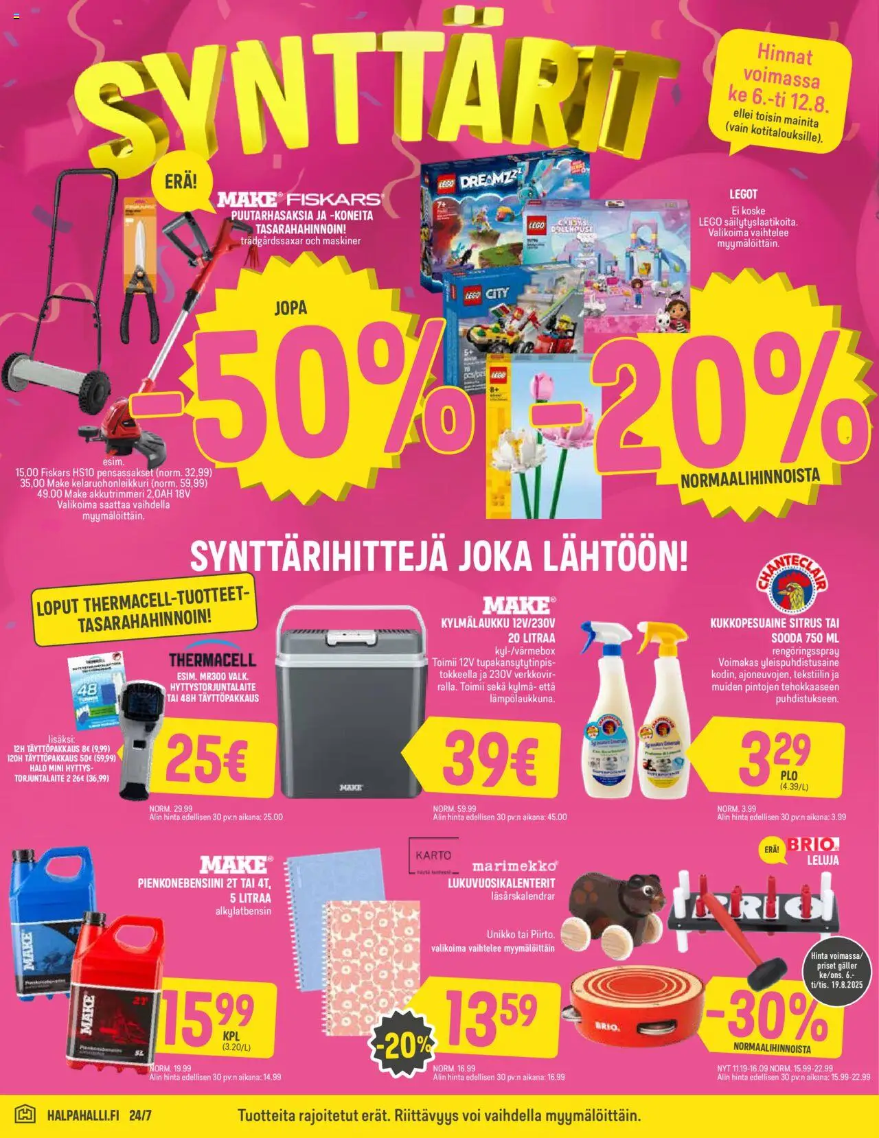  | Sivu: 10 | Tuotteet: Voi, Kylmälaukku, Legot