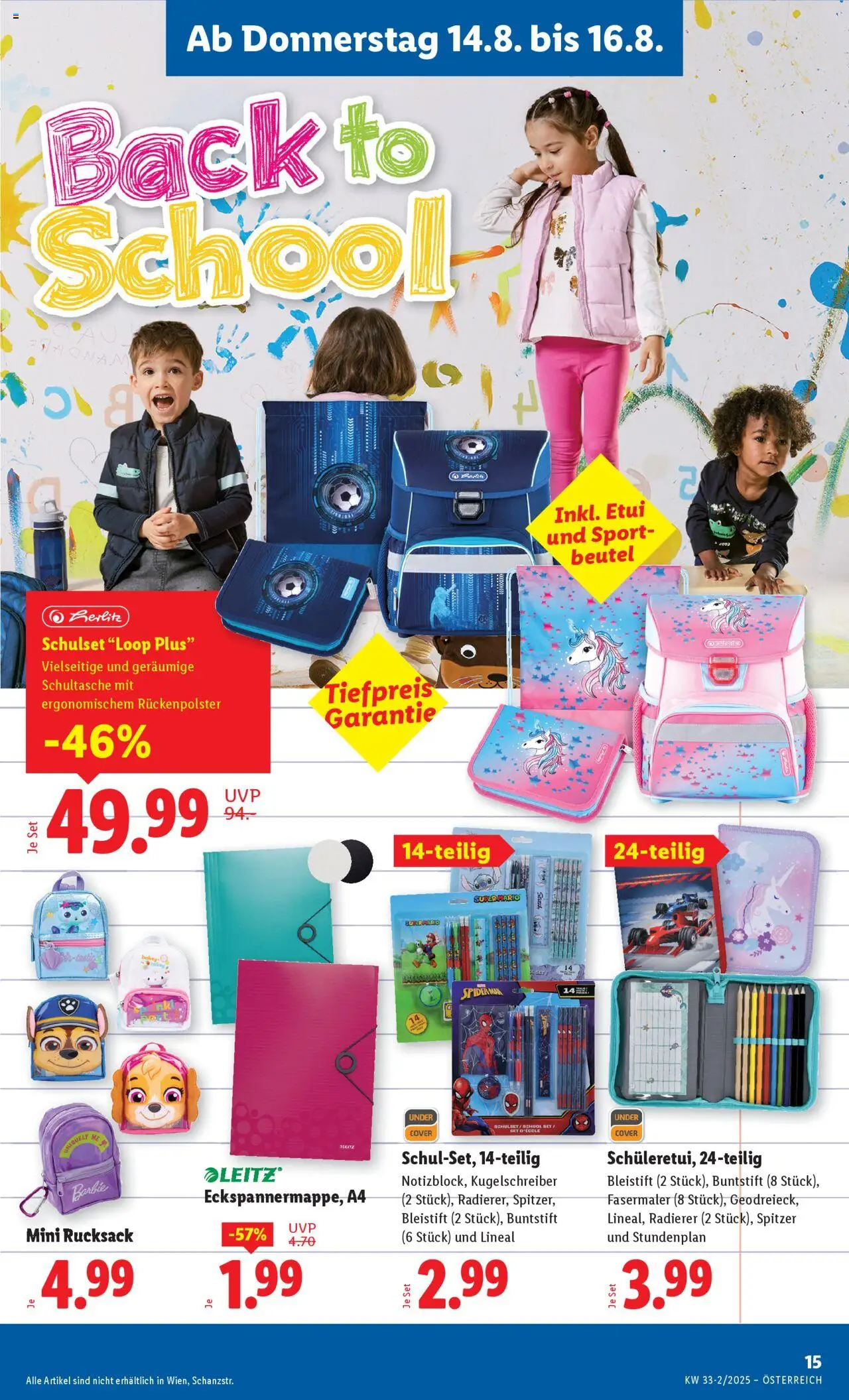 Lidl Flugblatt gültig ab 14.08.2025 | Seite: 17 | Produkte: Rucksack