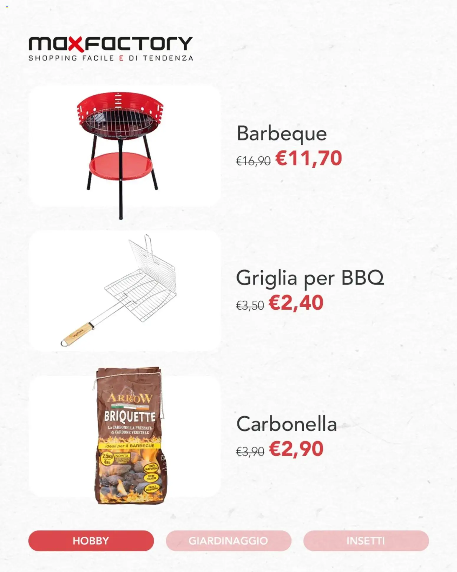 Volantino Max Factory del 13.04.2026 | Pagina: 2 | Prodotti: Barbecue, Griglia