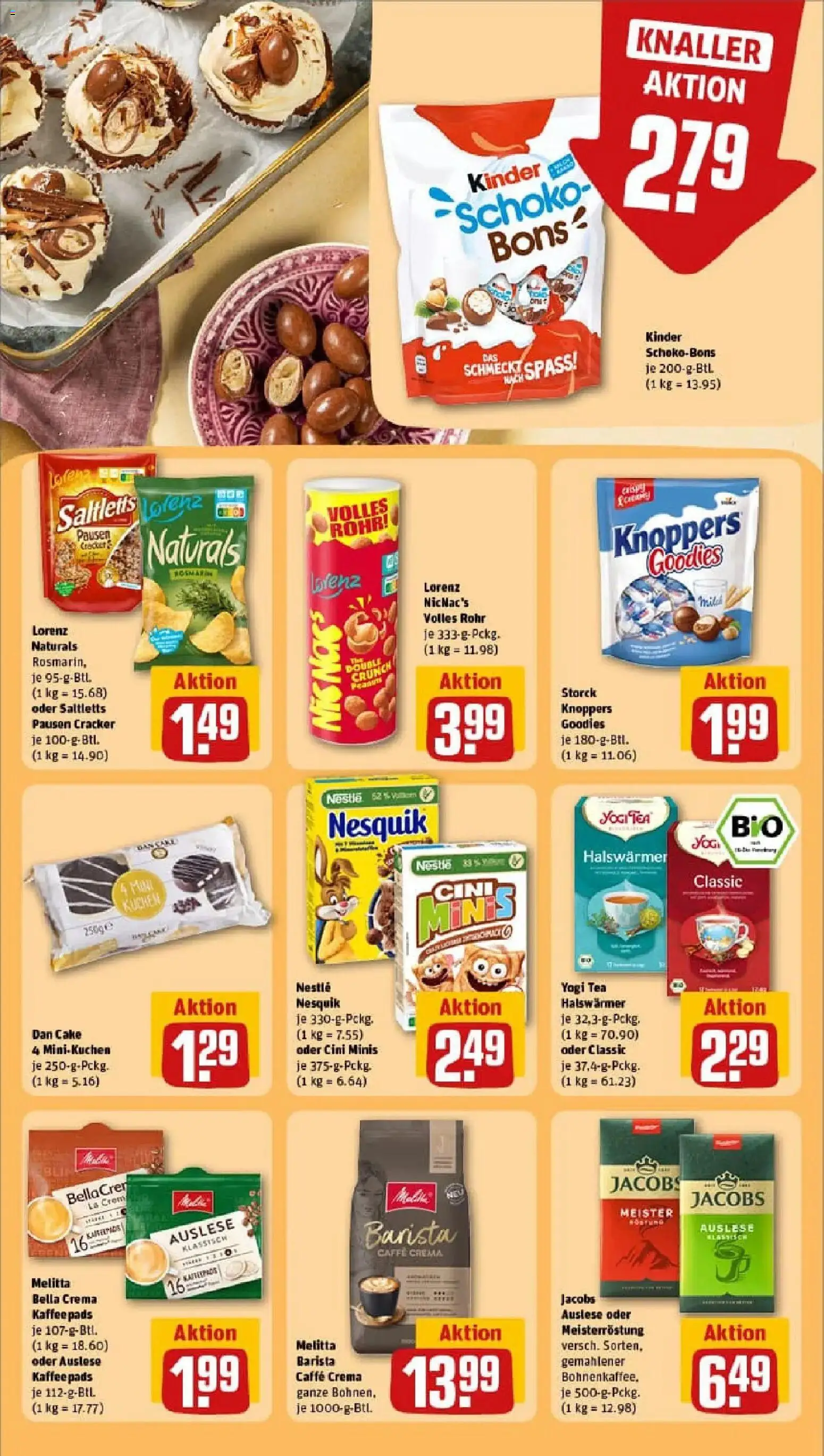 Rewe prospekt Holdorf	 – gültig ab 29.12.2025 | Seite: 21 | Produkte: Nesquik, Kaffee, Knoppers, Kuchen