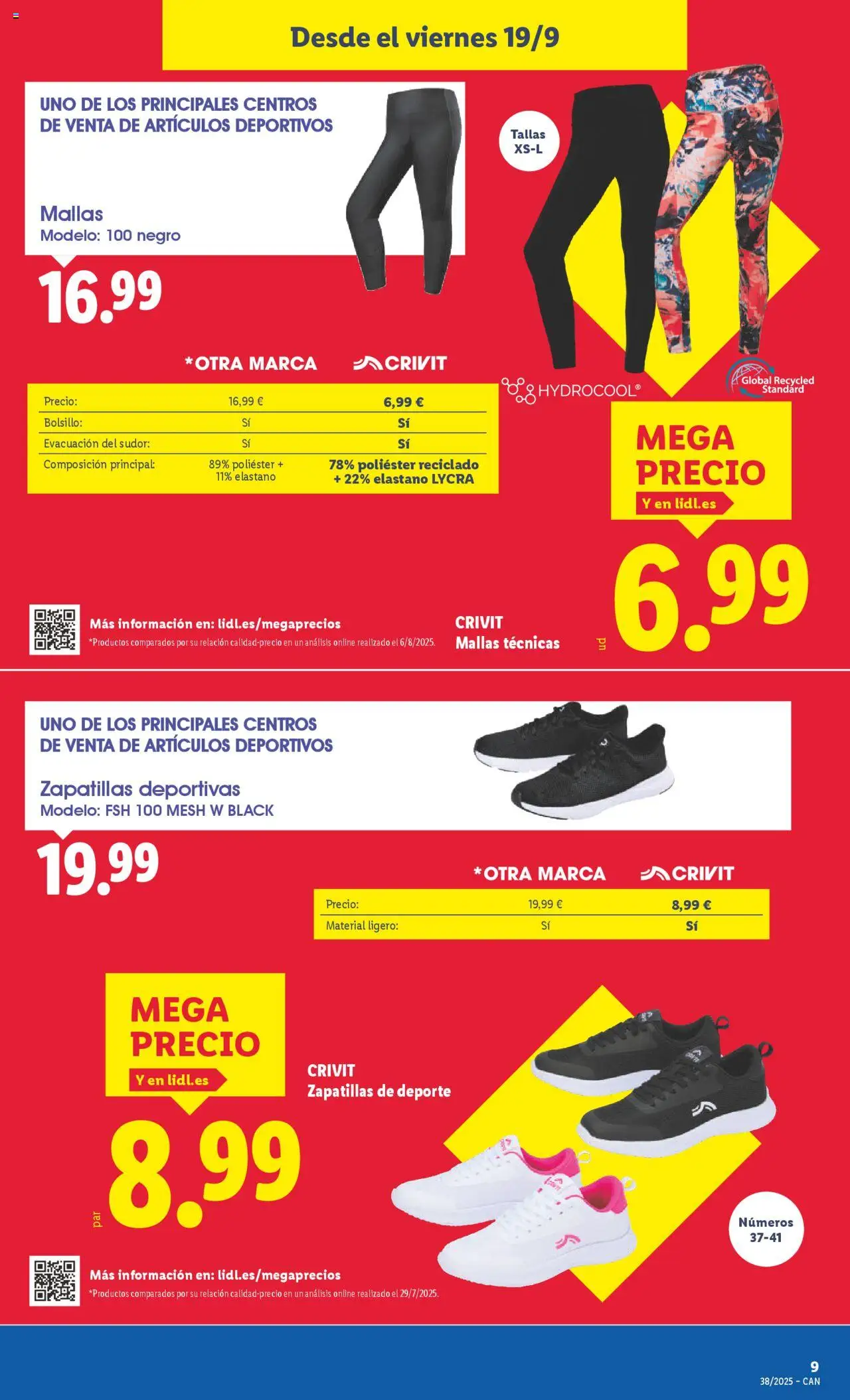 Lidl - Canarias │ válido desde el 15.09.2025 | Página: 17 | Productos: Zapatillas deportivas, Zapatillas