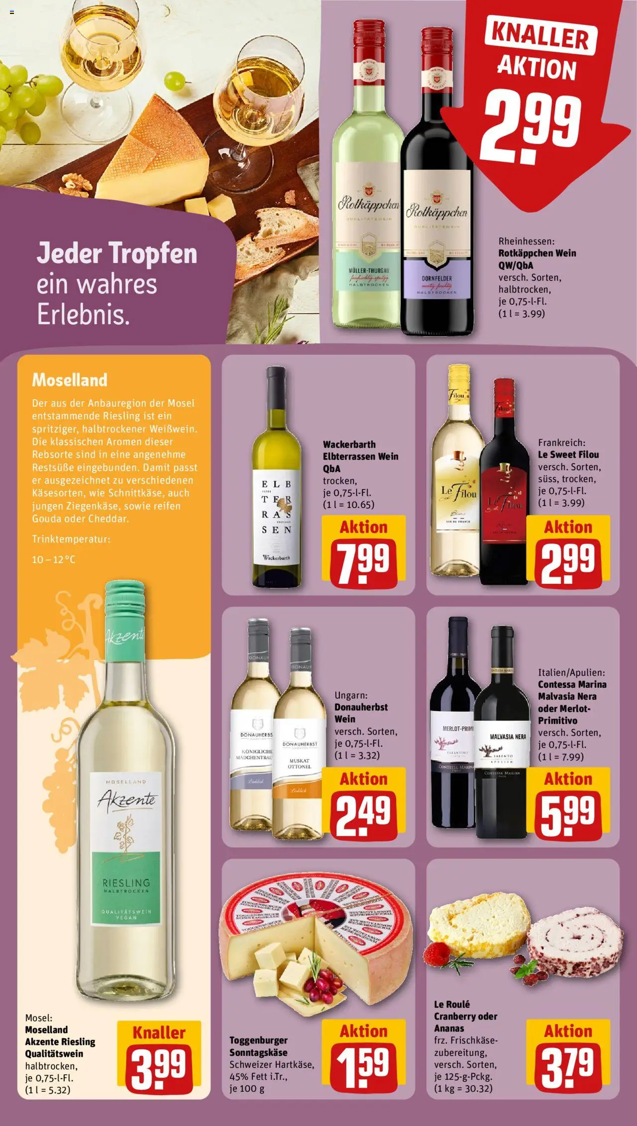 Rewe Prospekt 	 – gültig ab 20.10.2025 | Seite: 16 | Produkte: Le filou, Merlot, Gouda, Frischkase