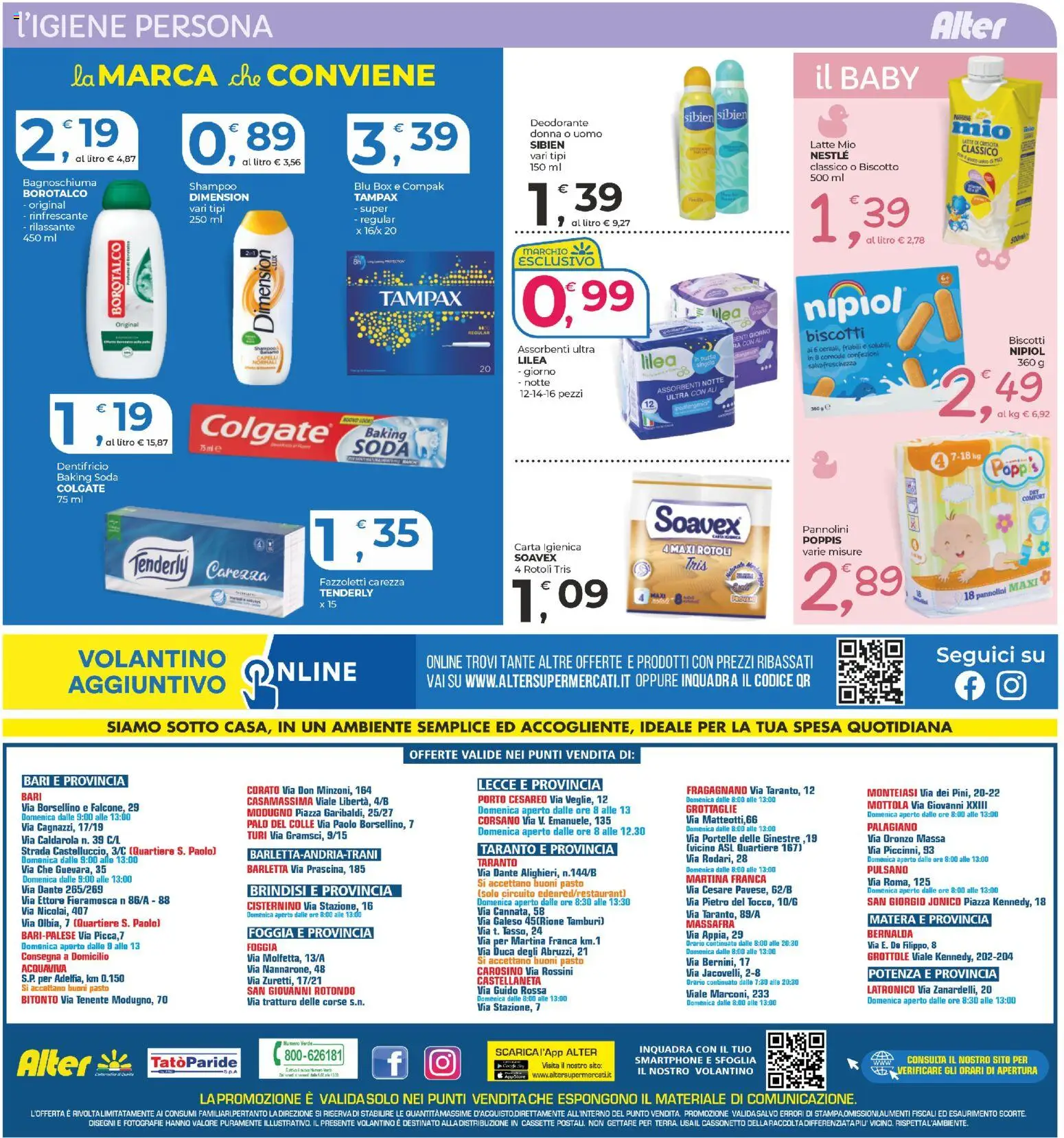 Volantino Alter Discount del 30.12.2025 | Pagina: 12 | Prodotti: Carta igienica, Bagnoschiuma, Fazzoletti, Smartphone