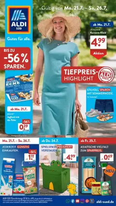 Aldi Süd Prospekt 	 gültig ab dem 21.07.2025