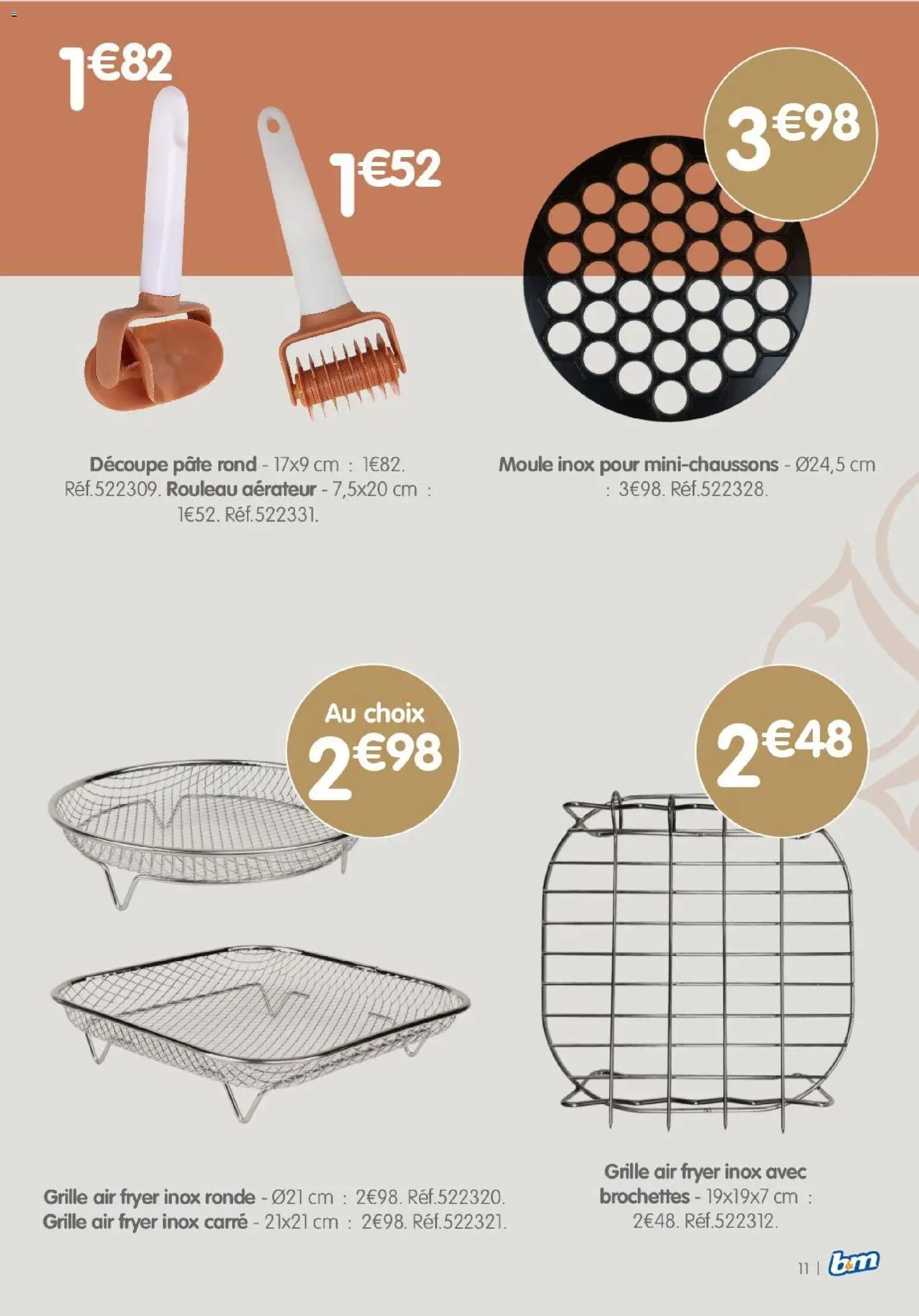 {H1} | Page: 11 | Produits: Air fryer, Rouleau