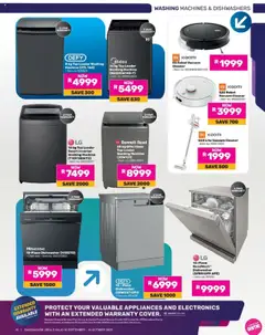 New Game catalogue – valid from 10.09.2025 | Page: 15 | Products: Washing machine, Dishwasher, Vacuum cleaner, Lock