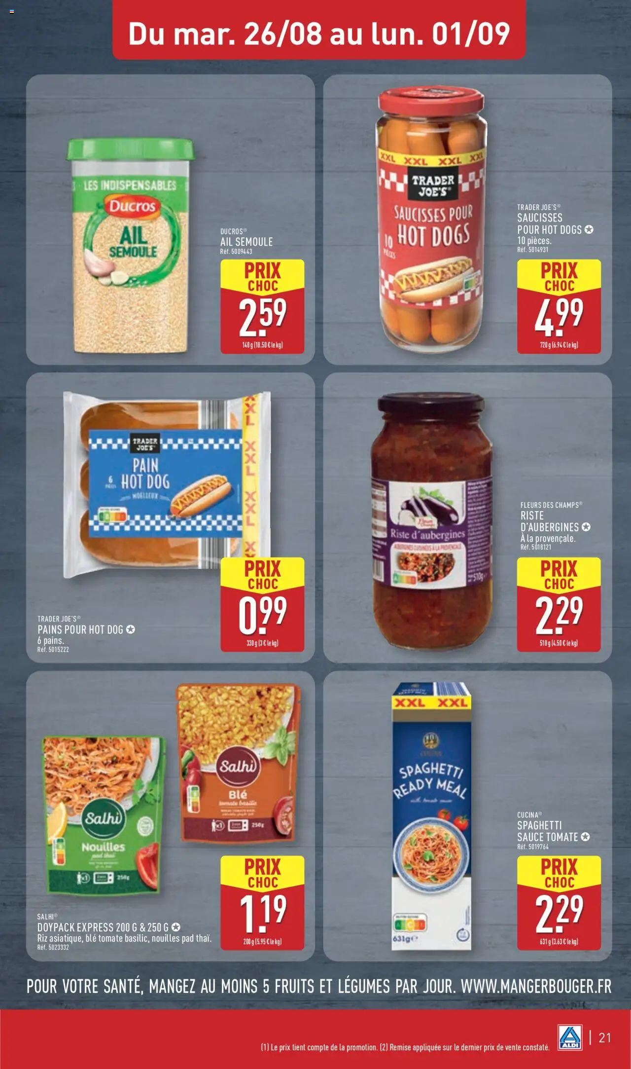  | Page: 24 | Produits: Semoule, Pain, Riz, Nouilles