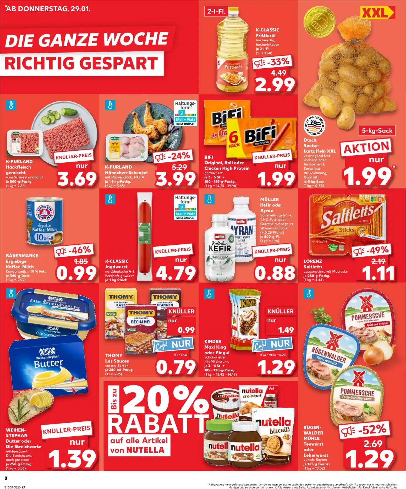 Kaufland prospekt Jena	 – gültig ab 01.02.2026 | Seite: 8 | Produkte: Mühle, Butter, Wasser, Salz