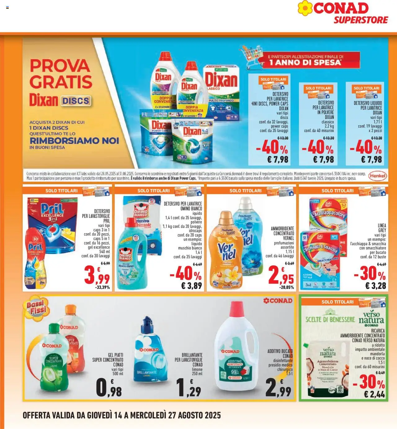 Volantino Conad del 14.08.2025 | Pagina: 24 | Prodotti: Uova, Smacchiatore, Limone, Cocco