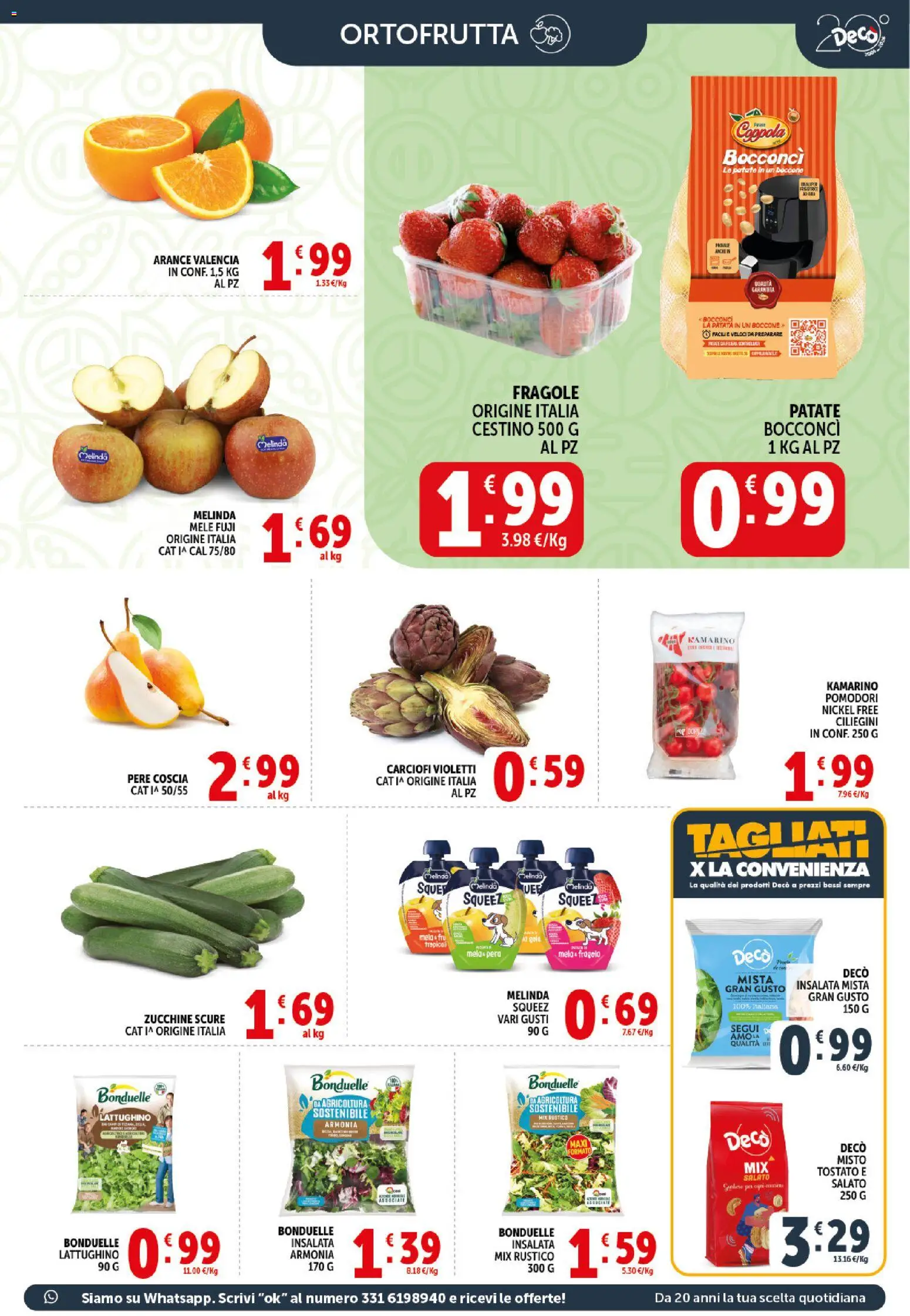 Volantino Decò del 21.04.2026 | Pagina: 5 | Prodotti: Arance, Fragole, Insalata, Carciofi