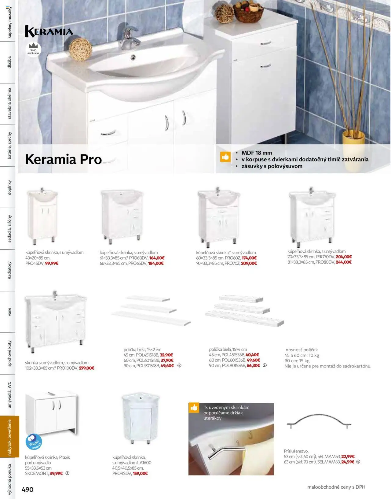 Siko leták │ platný od 01.08.2024 | Strana: 596 | Produkty: Osvetlenie, Kúpelňová skrinka, Skrinka, Dlažba