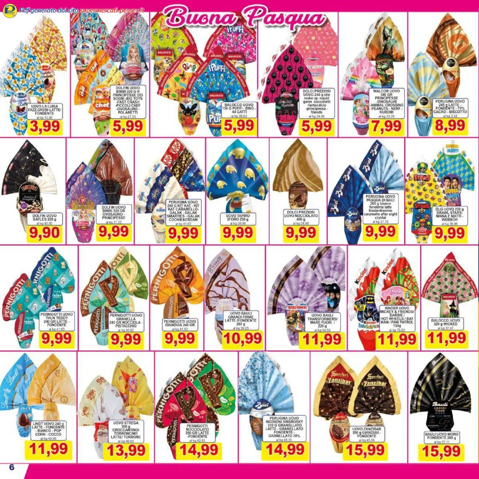 Volantino Pewex del 27.03.2026 | Pagina: 6 | Prodotti: Latte, Cocco, Cacao