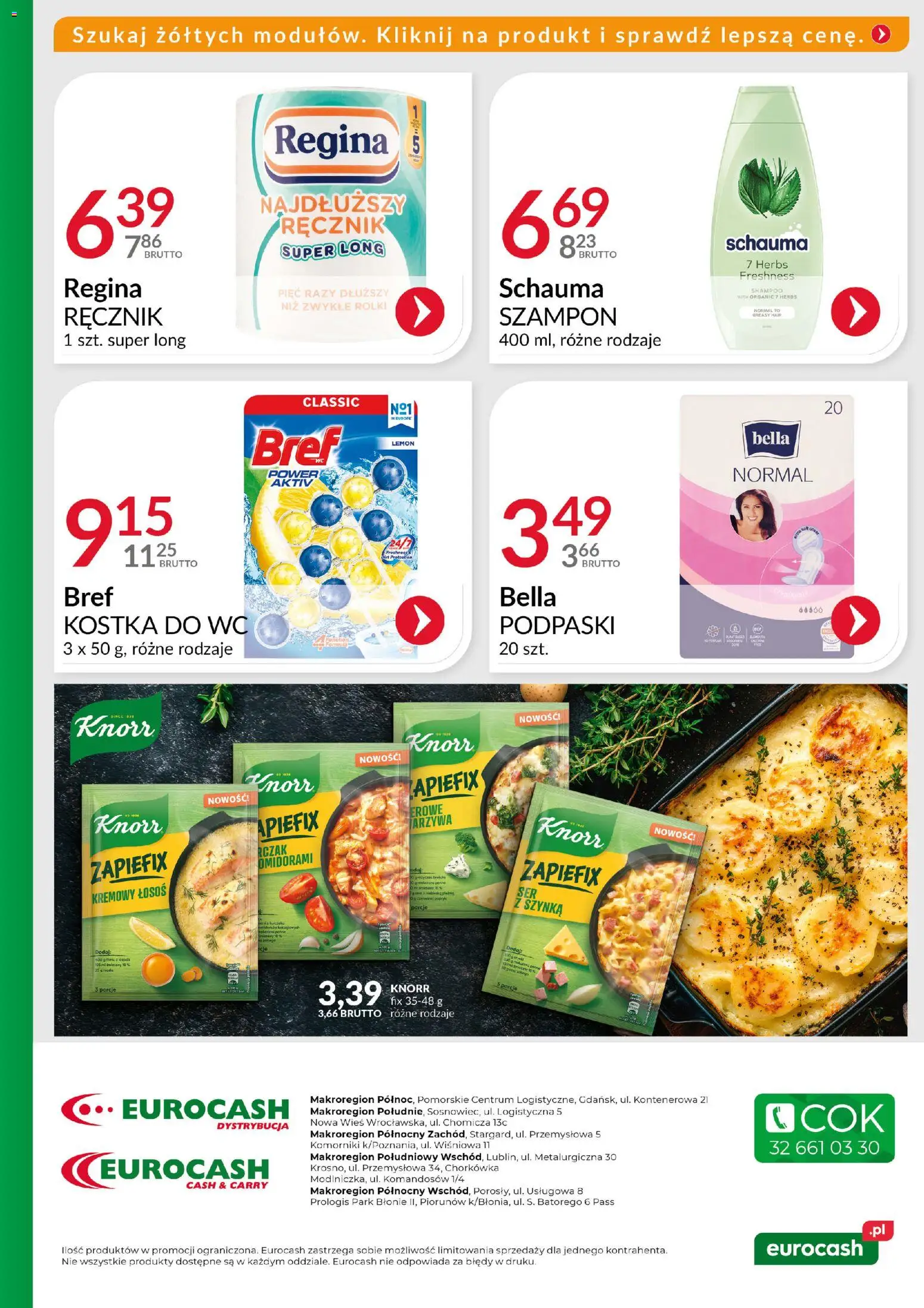 Eurocash Gazetka - Ofensywa Cenowa Spożywcza od 02.11.2025 | Strona: 10 | Produkty: Rolki, Szynka, Łosoś, Podpaski