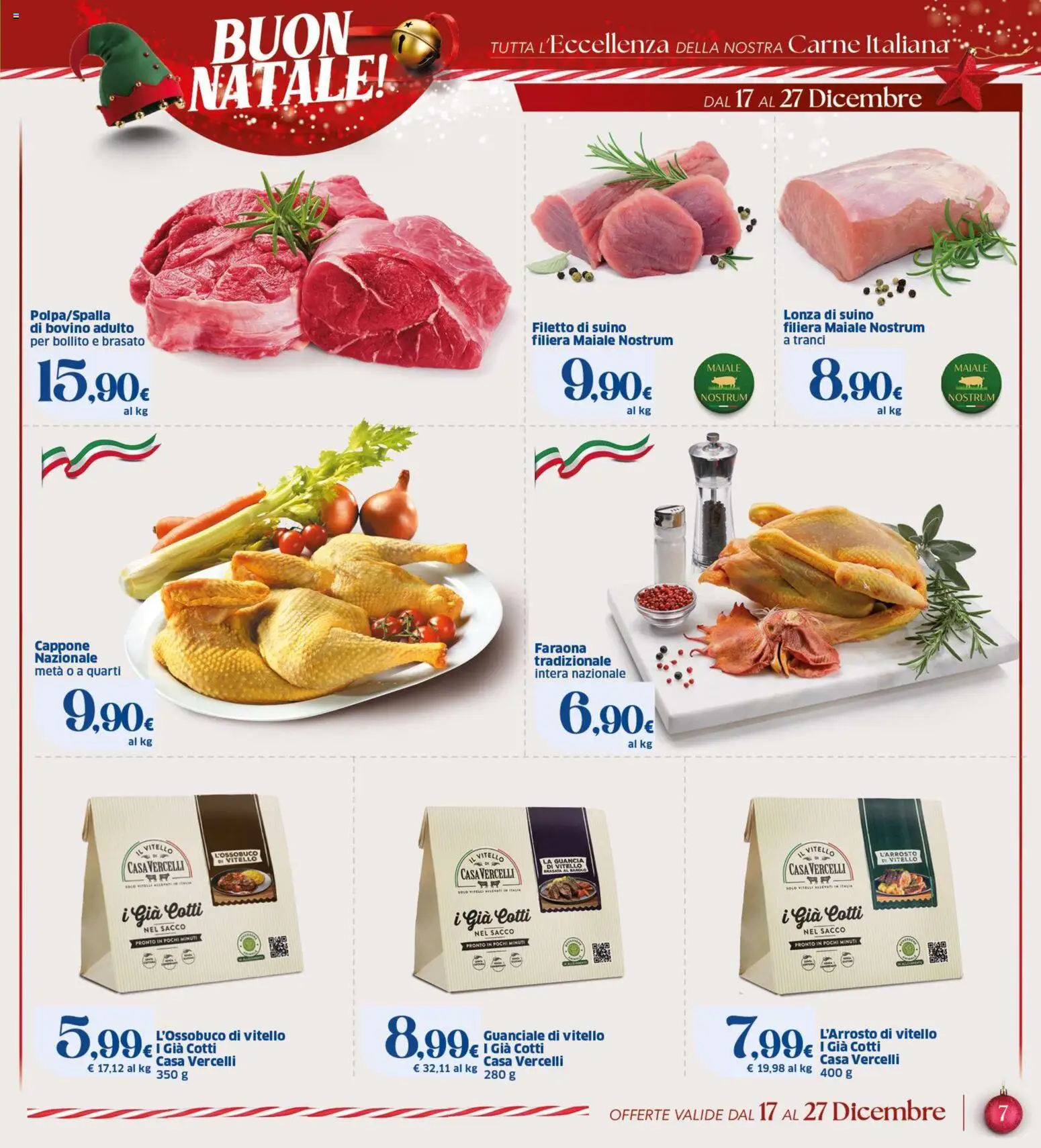 Volantino SIGMA del 17.12.2025 | Pagina: 7 | Prodotti: Bovino, Maiale, Suino, Guanciale