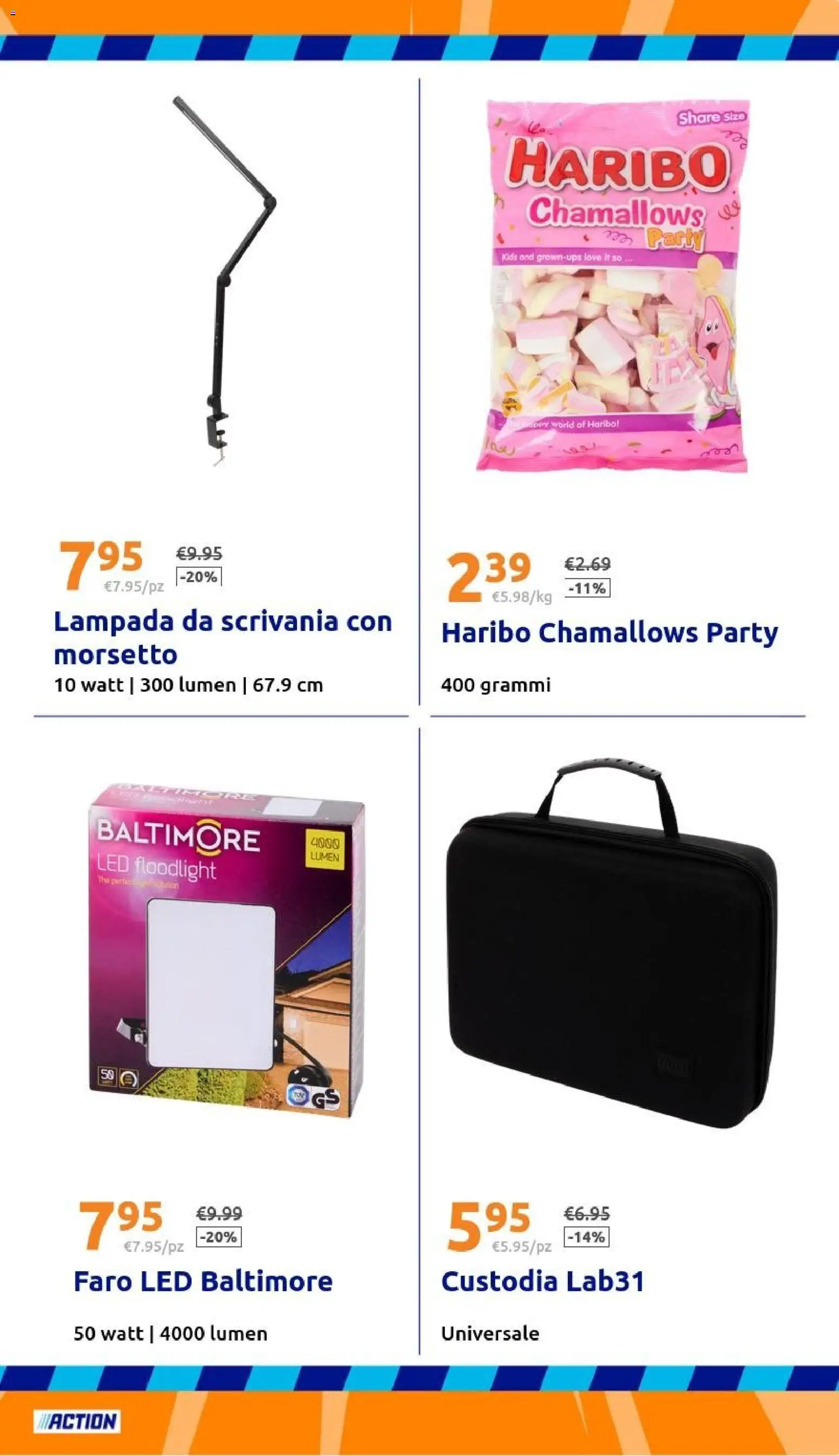 Volantino Action del 29.04.2026 | Pagina: 27 | Prodotti: The, Scrivania, Lampada, Lampada da scrivania