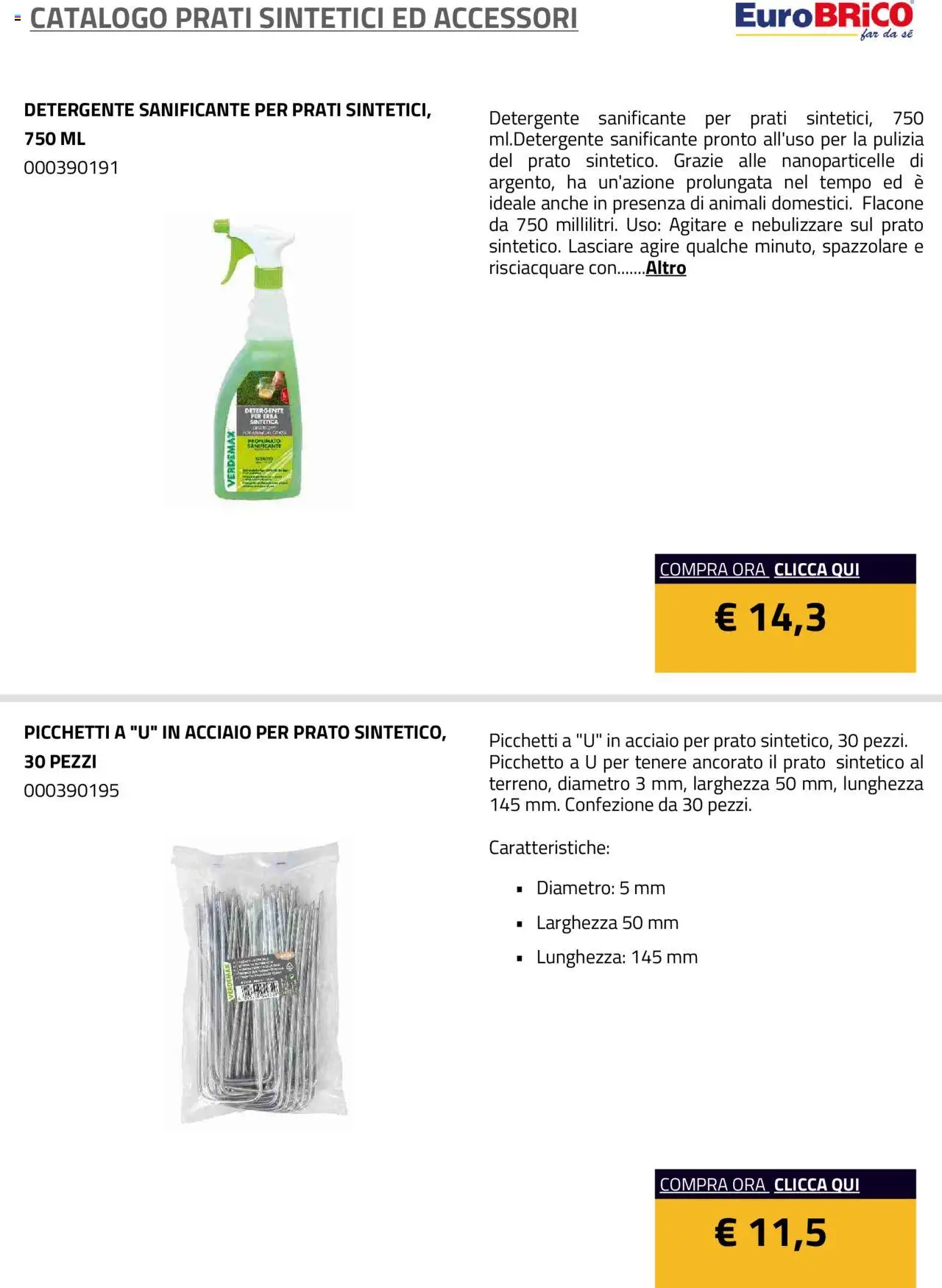 Volantino Eurobrico del 23.07.2025 | Pagina: 21 | Prodotti: Detergente