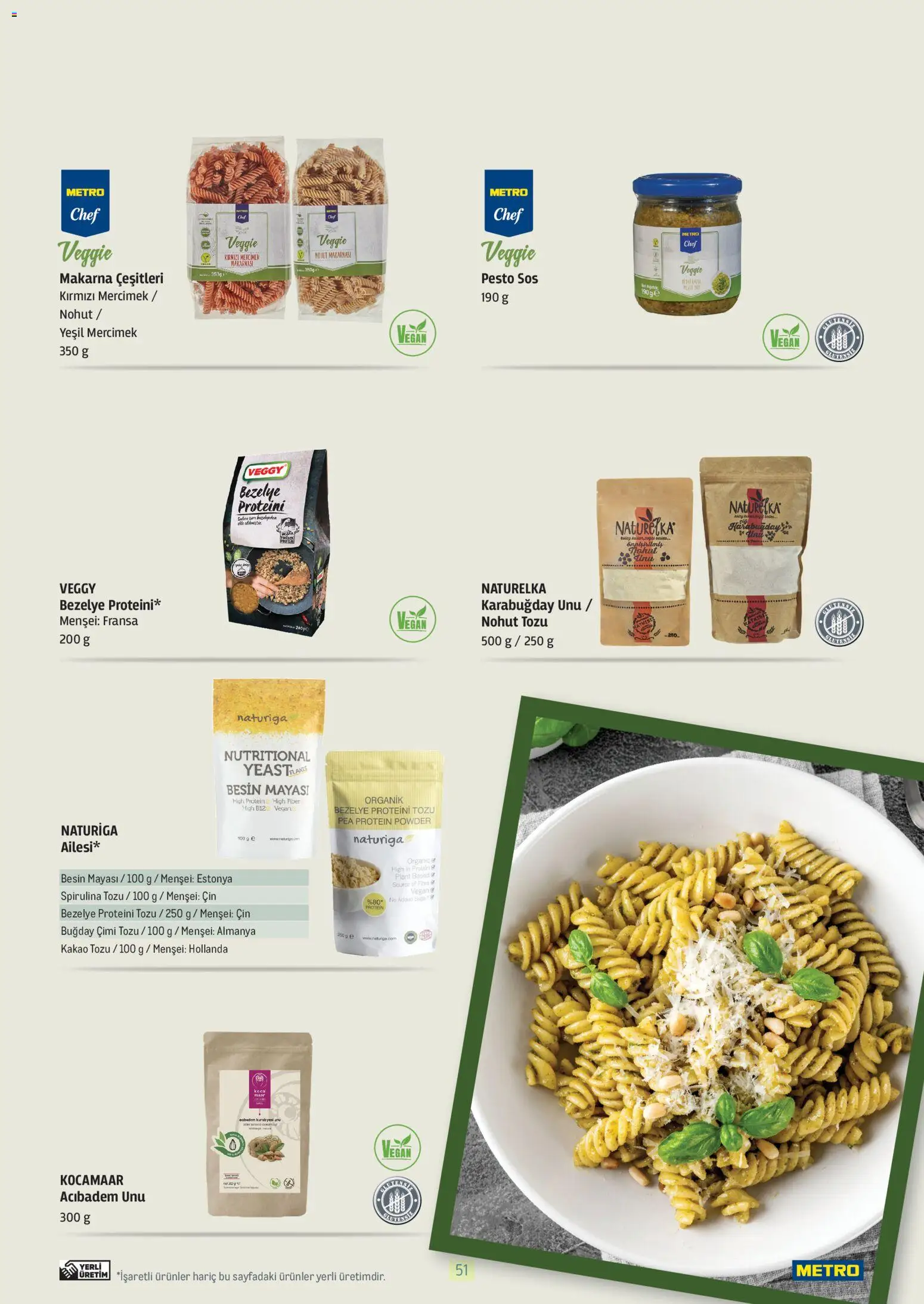 Metro - Bitki Bazlı ve Vegan 2025 - 21.10.2025 tarihinden itibaren geçerlidir | Sayfa: 51 | Ürünler: Ravioli, Cin, Sos, Bezelye