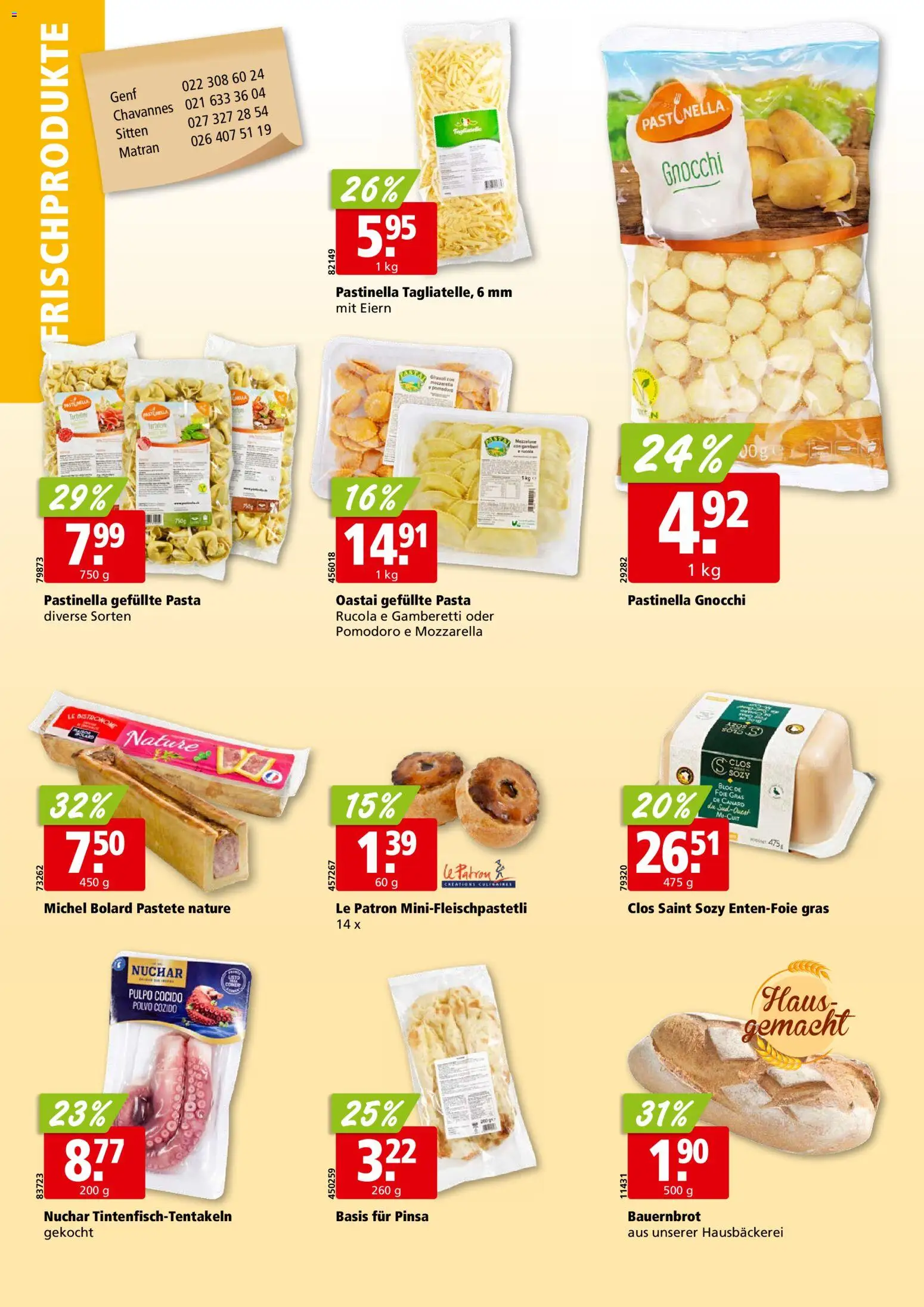 Aligro aktionen Chavannes, Matran, Genf, Sitten – gültig ab 09.03.2026 | Seite: 12 | Produkte: Rucola, Pasta