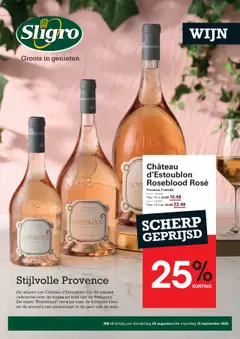 Sligro - Wijn - Voorbeeld van een folder van Sligro, geldig van 28.08.2025