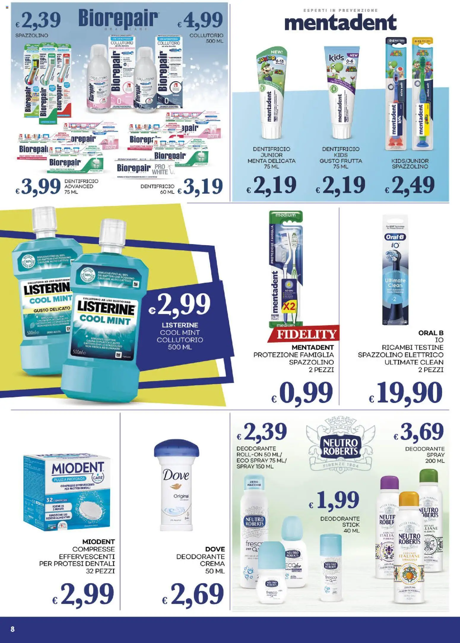 Volantino Pilato del 17.02.2026 | Pagina: 8 | Prodotti: Crema, Dentifricio, Spazzolino, Frutta