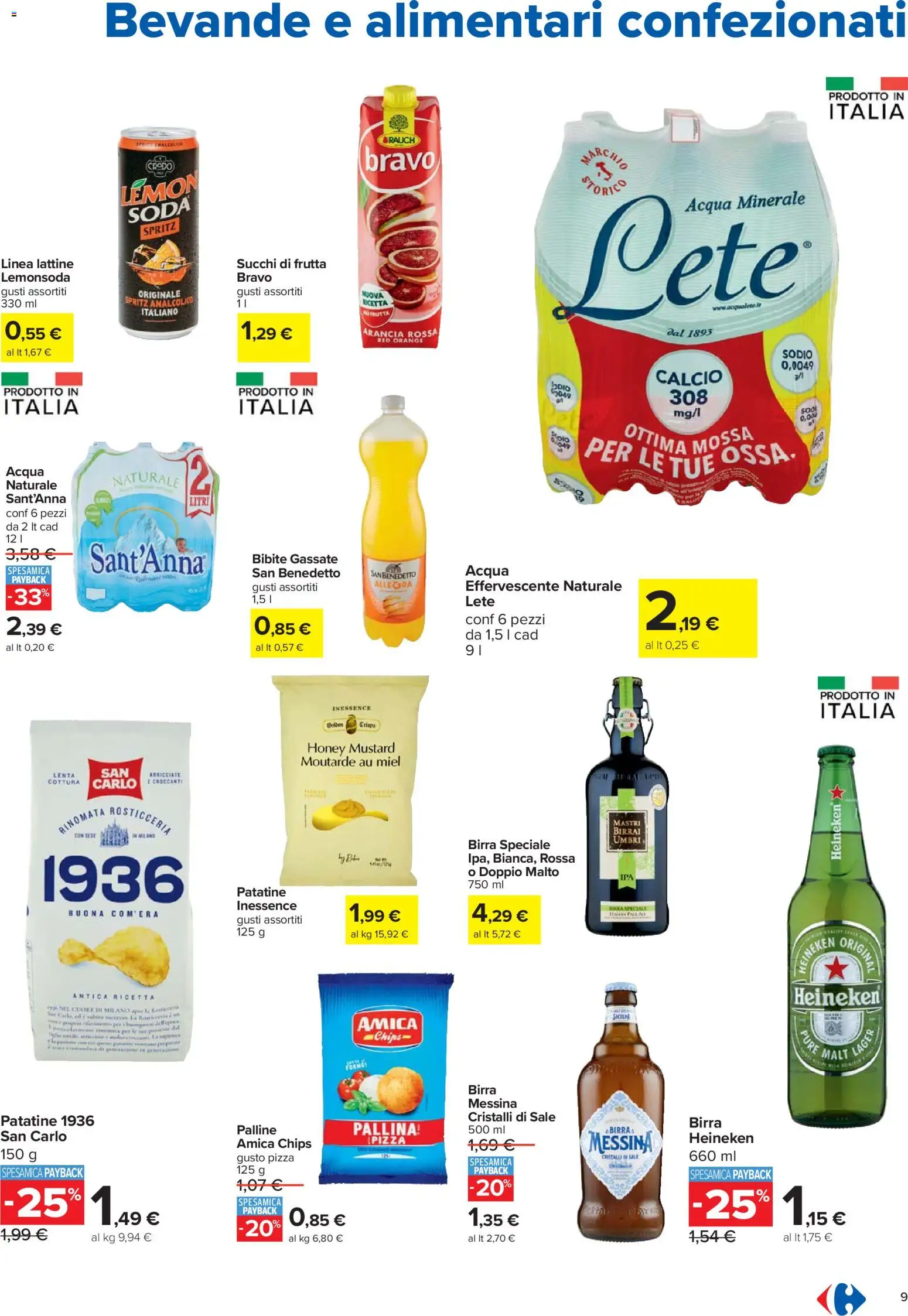 Volantino Carrefour del 27.12.2025 | Pagina: 9 | Prodotti: Sale, Arancia, Forno, Acqua minerale